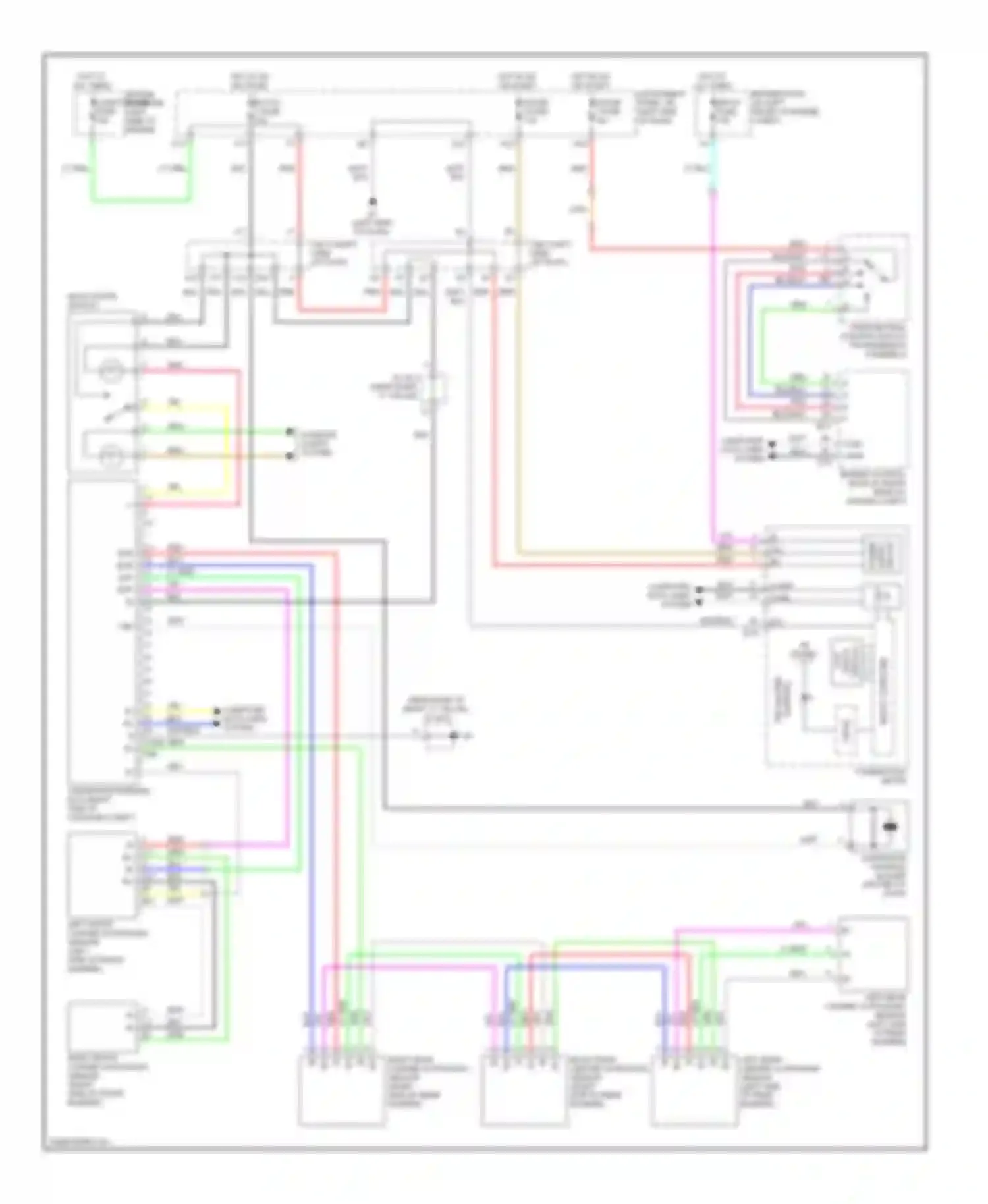 ES Lexus XV40 facelift (2009-2012): Rear sonar circuit