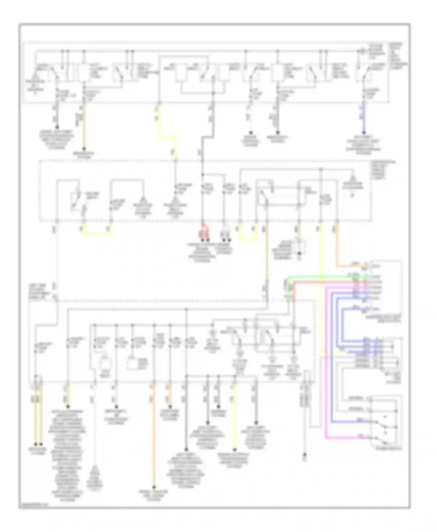 ES Lexus XV40 facelift (2009-2012): Power distribution circuit (2 of 3)