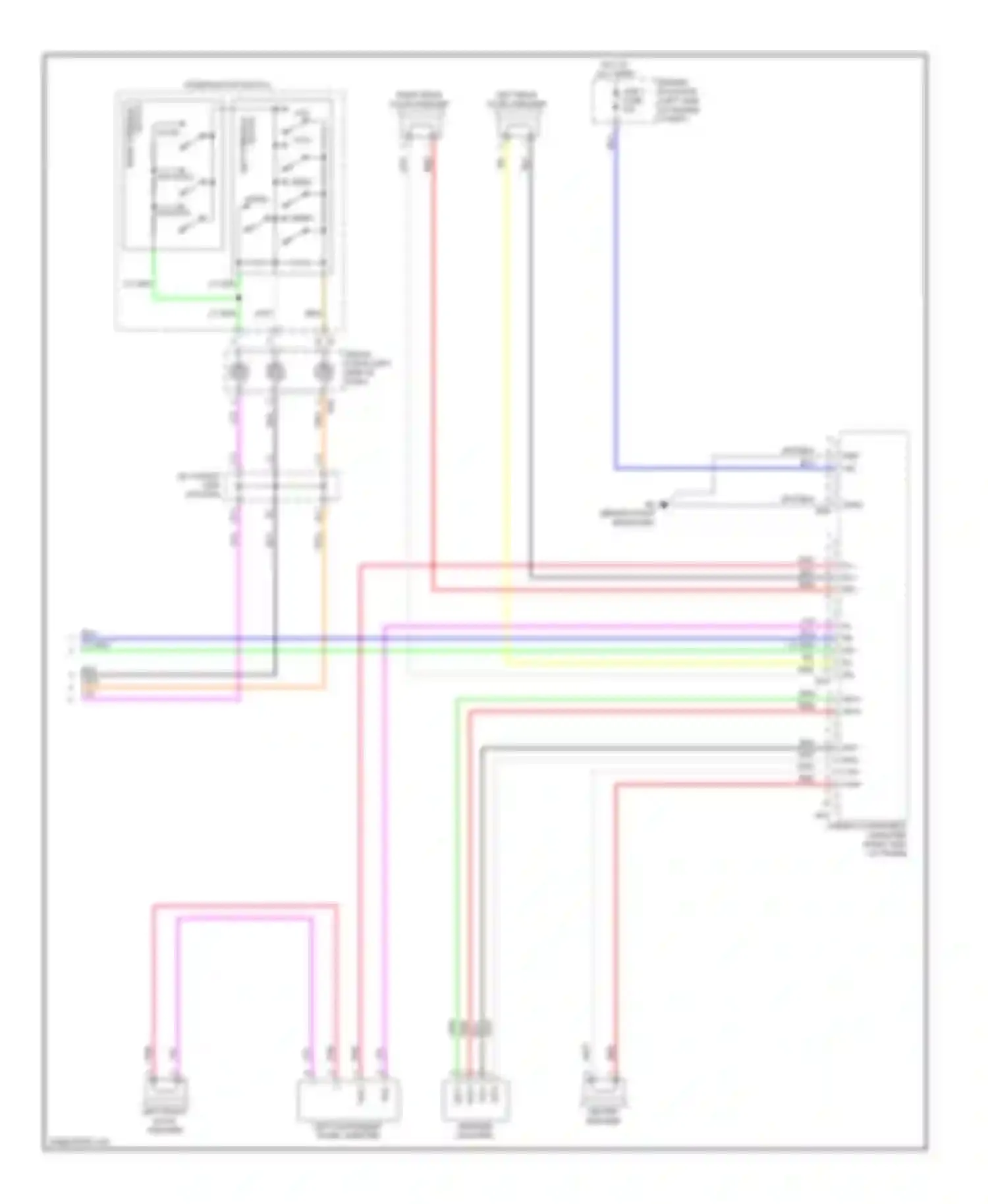 ES Lexus XV40 facelift (2009-2012): Radio circuit, without navigation (3 of 3)