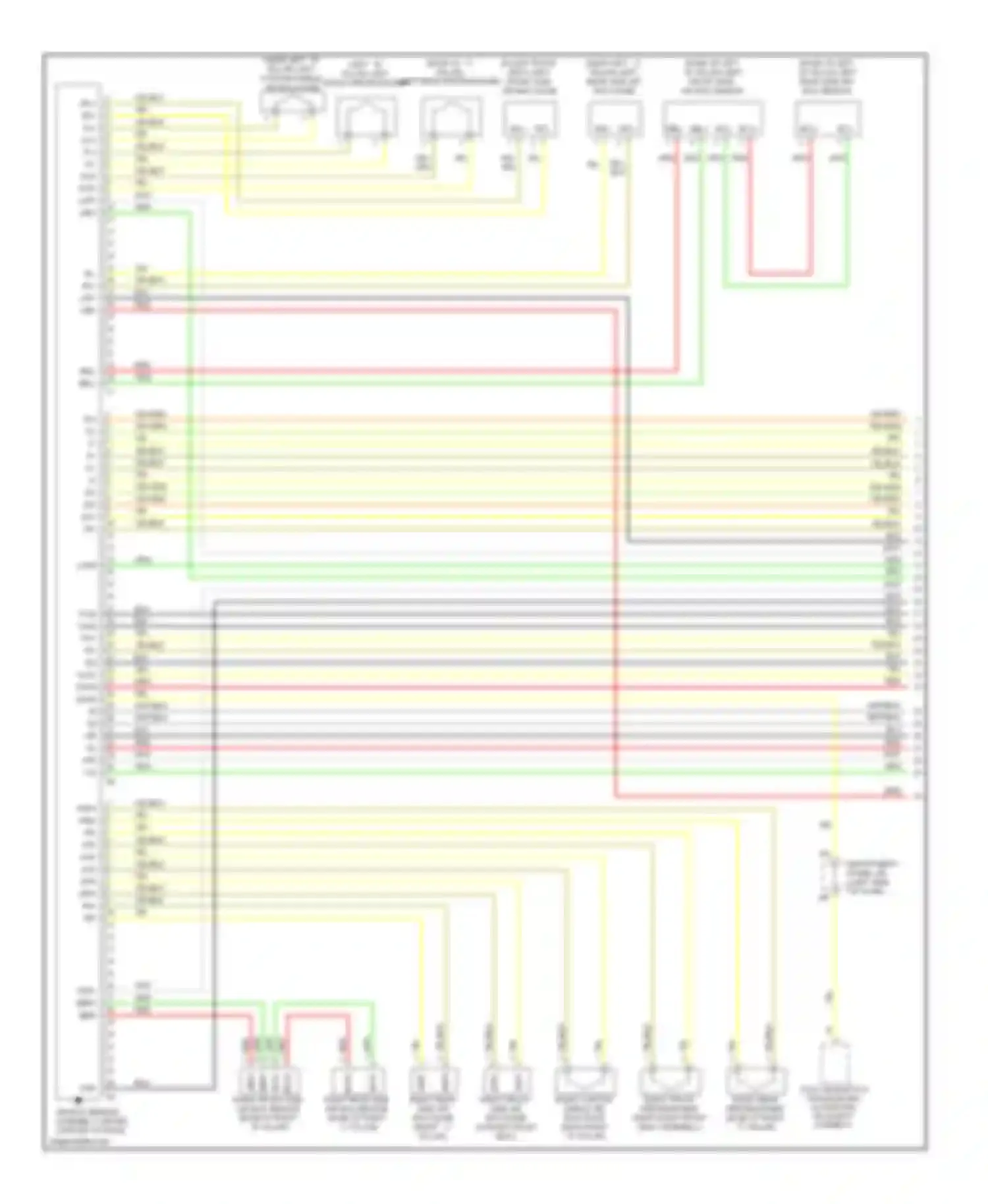 ES Lexus XV40 facelift (2009-2012): Supplemental restraint circuit (1 of 3)