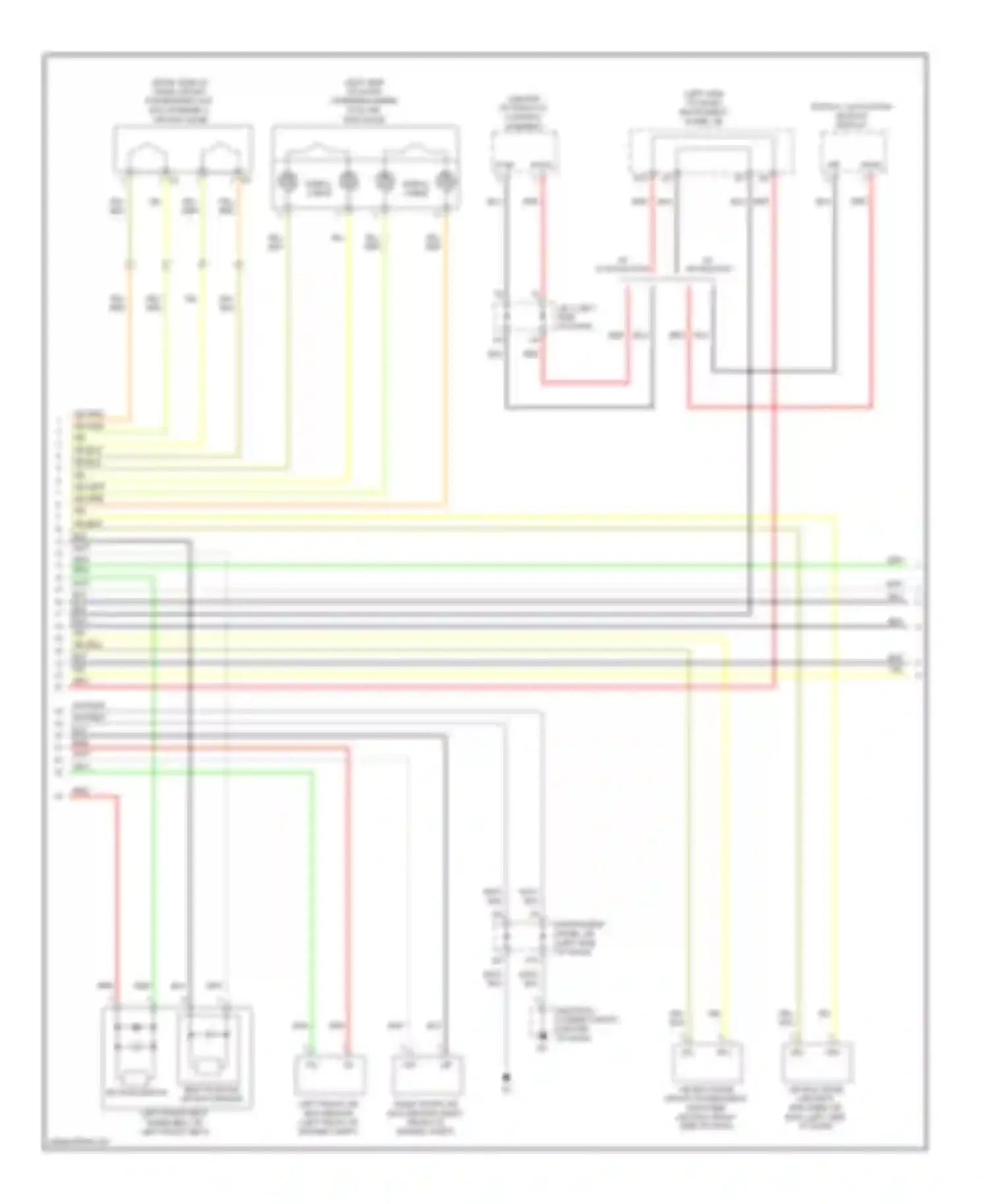 ES Lexus XV40 facelift (2009-2012): Supplemental restraint circuit (2 of 3)