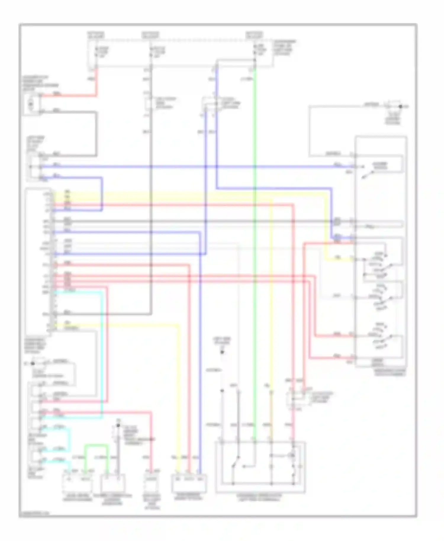 ES Lexus XV40 facelift (2009-2012): Wiper/washer circuit