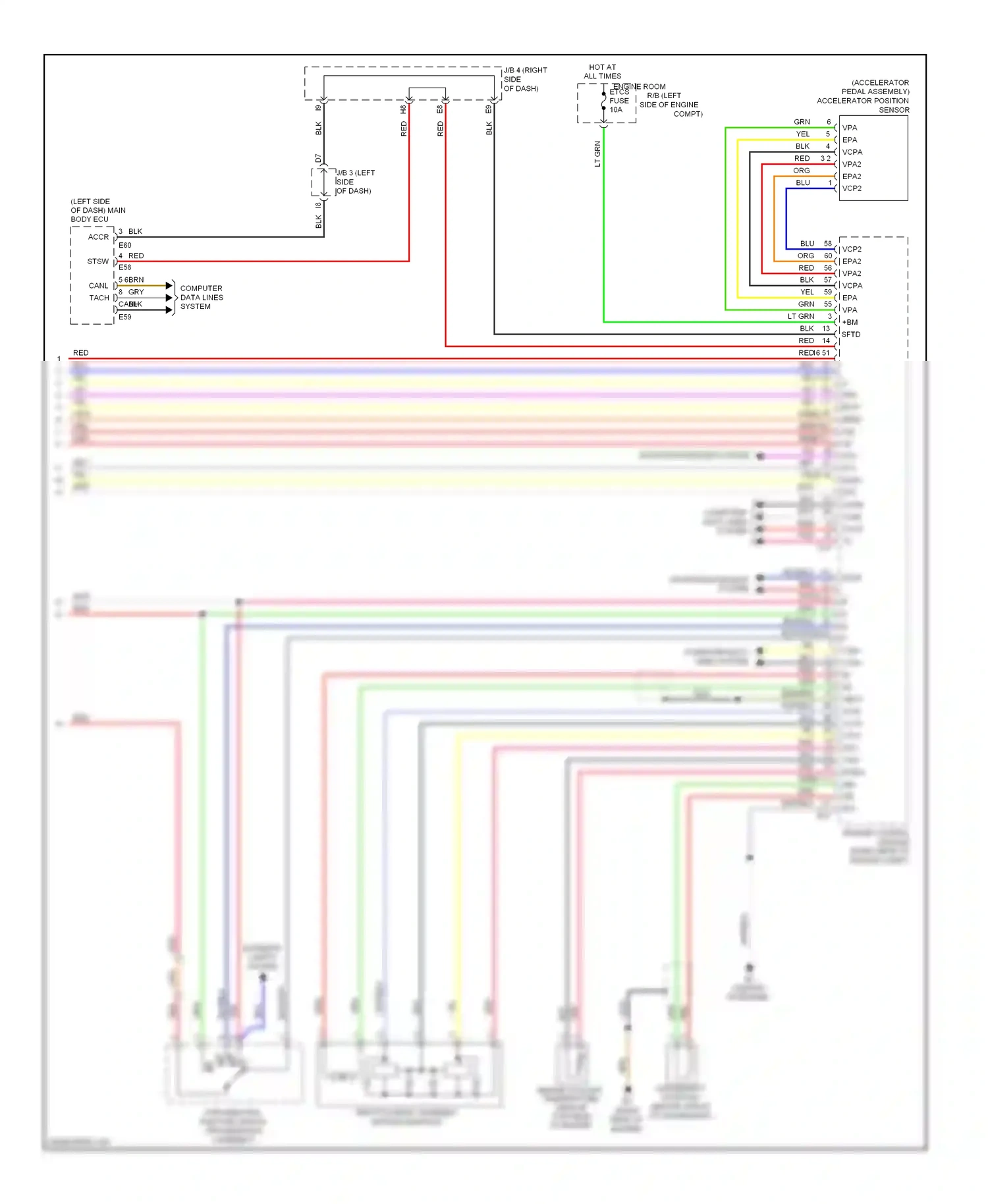 Wiring diagram blu for Lexus ES XV40 facelift (2009-2012) (75 of 76)