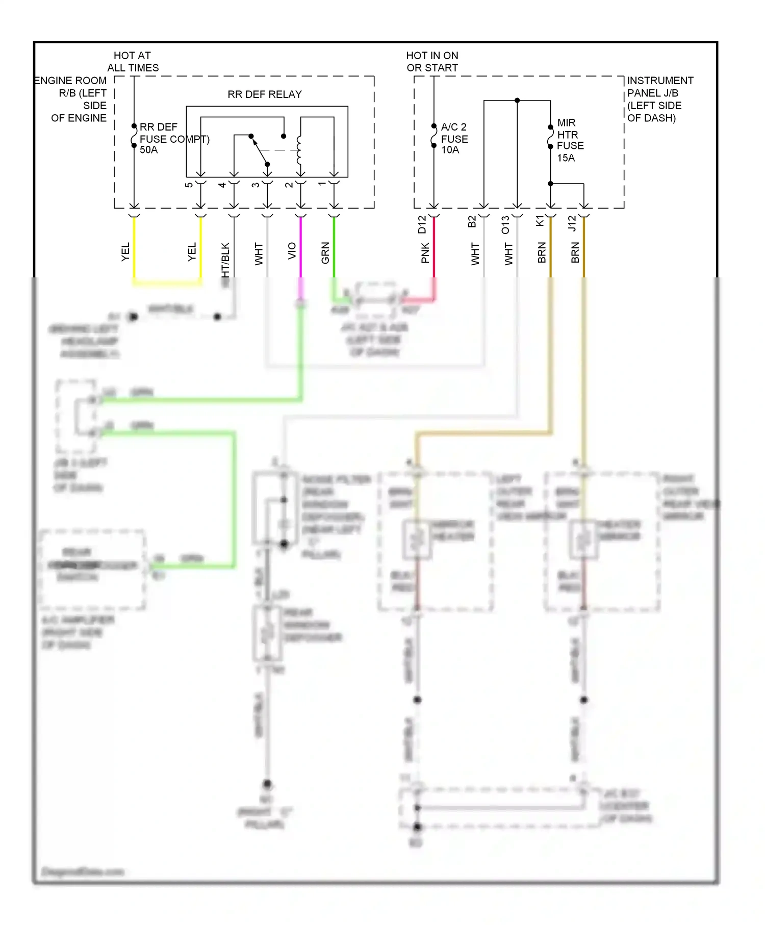 Wiring diagram brn for Lexus ES XV40 facelift (2009-2012) (20 of 83)
