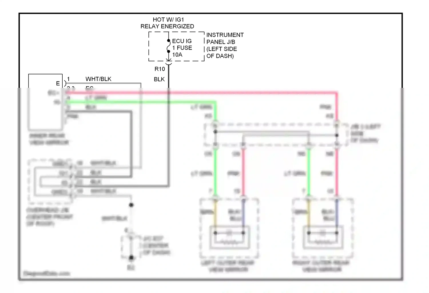 Wiring diagram brn for Lexus ES XV40 facelift (2009-2012) (52 of 83)