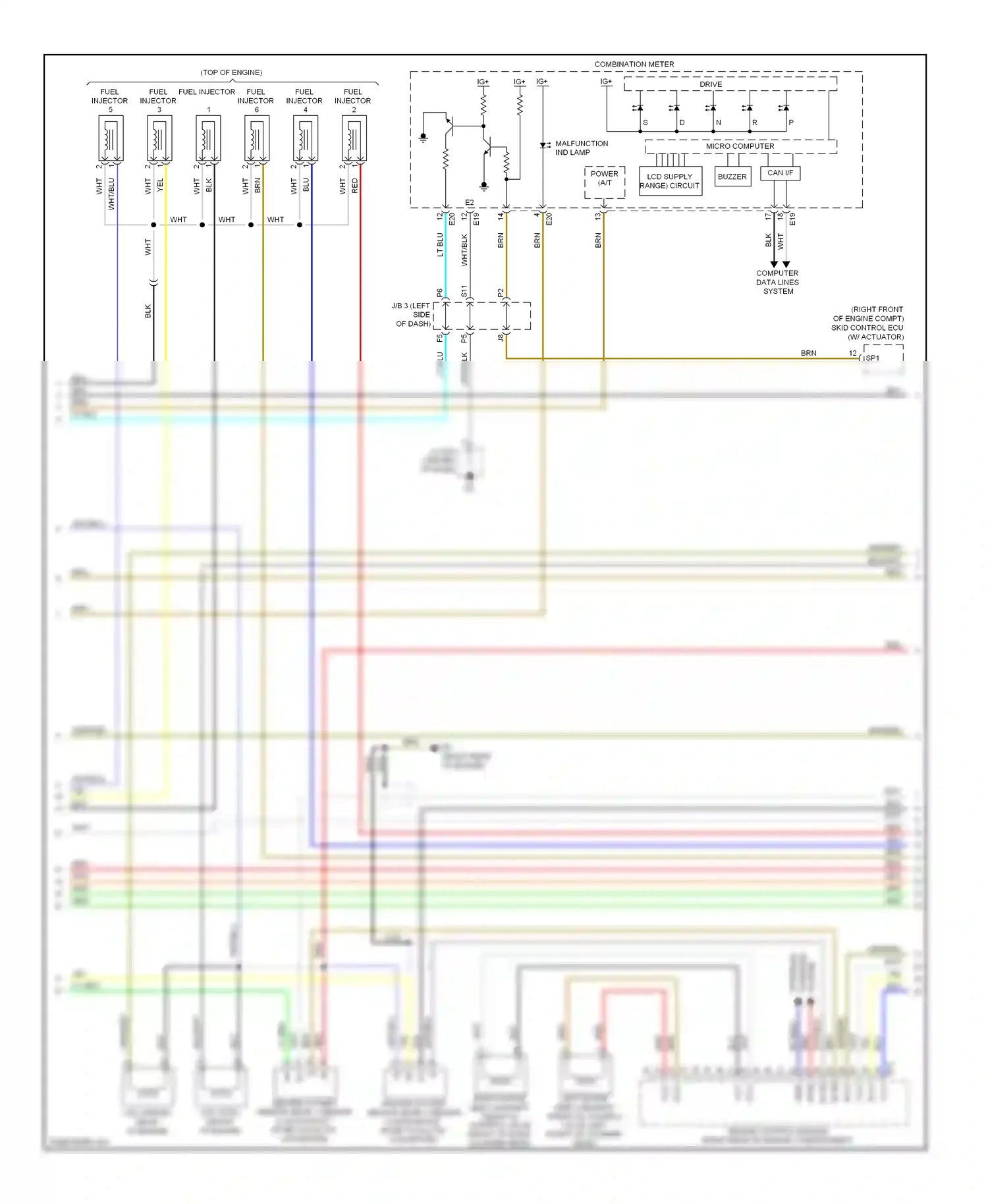 Lexus ES XV40 facelift (2009-2012) buzzer wiring diagram  (7 of 7)