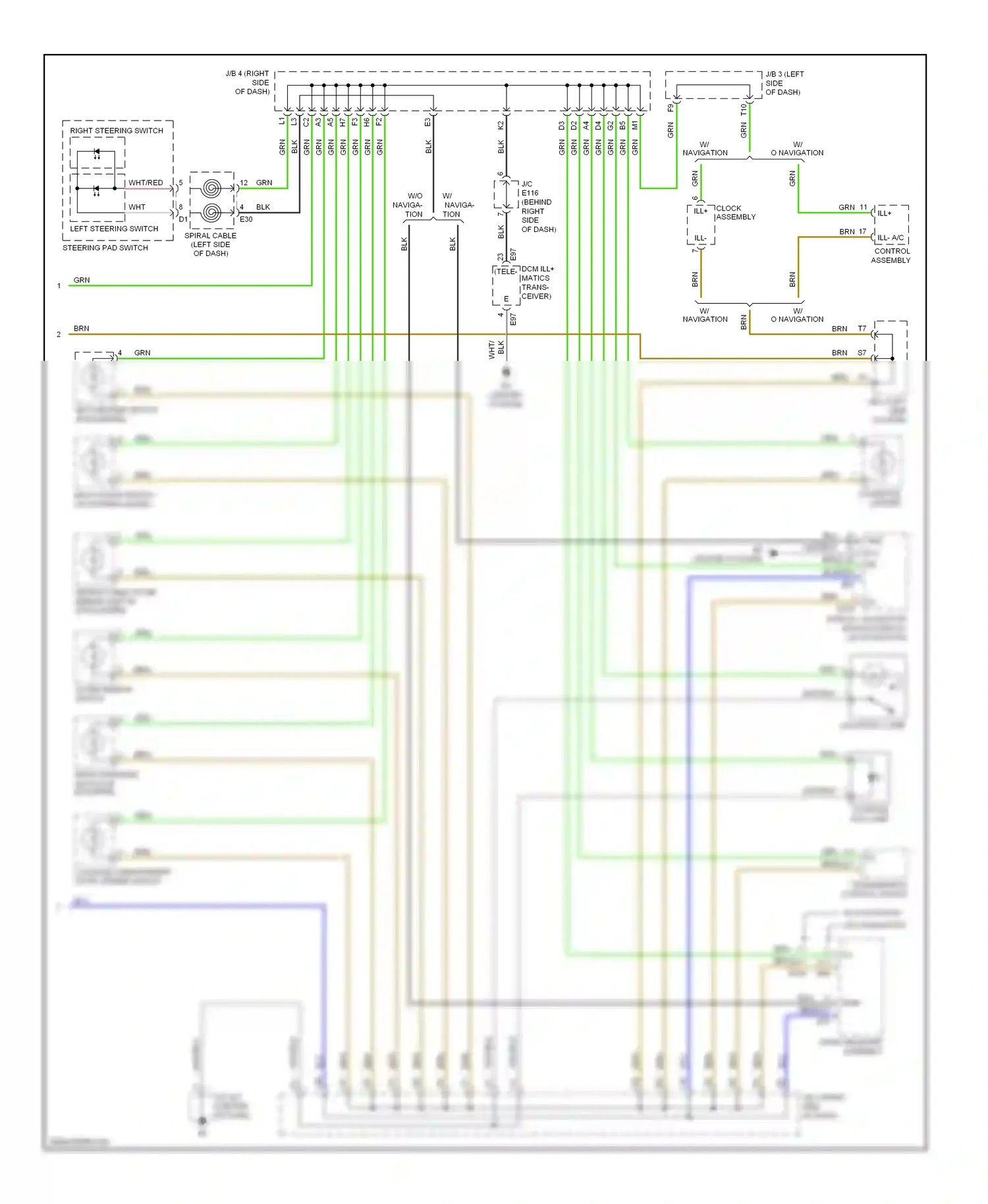 Wiring diagram console box lamp for Lexus ES XV40 facelift (2009-2012) (1 of 1)