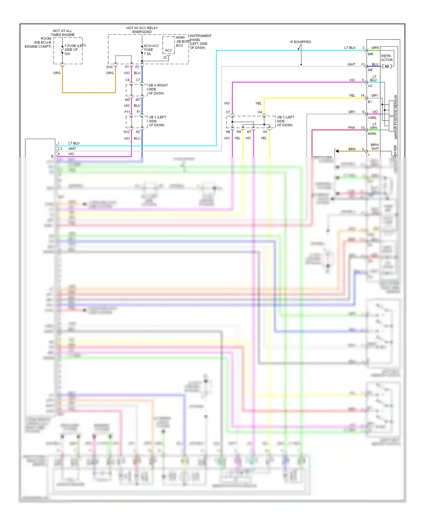 Wiring diagram pnk for Lexus ES XV40 facelift (2009-2012) (29 of 61)