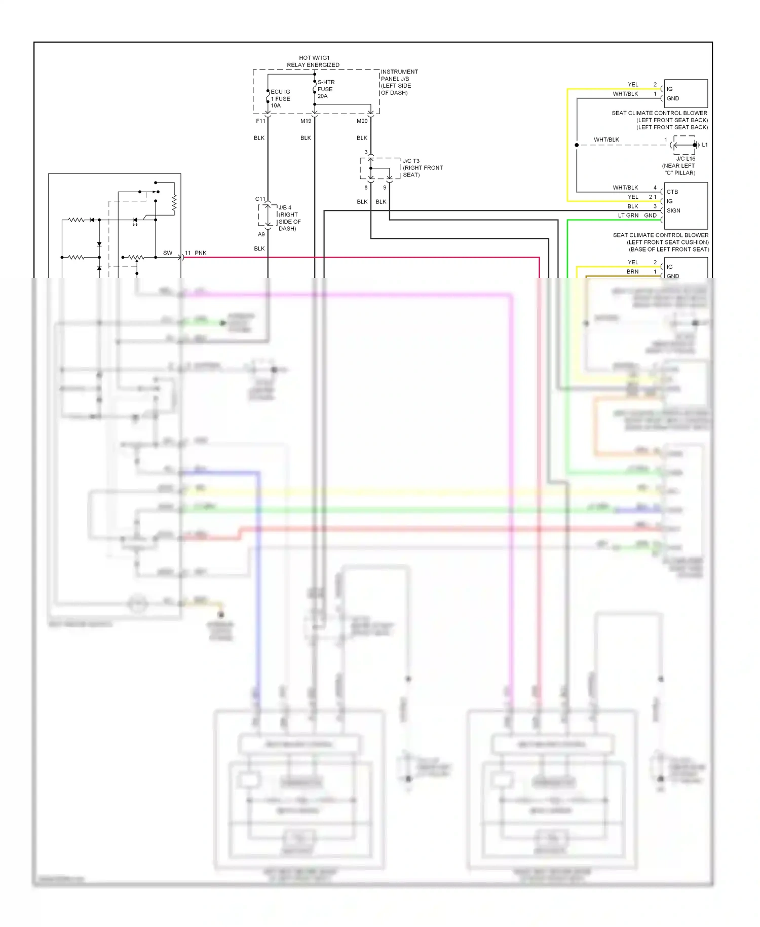 Wiring diagram sw pnk for Lexus ES XV40 facelift (2009-2012) (1 of 2)