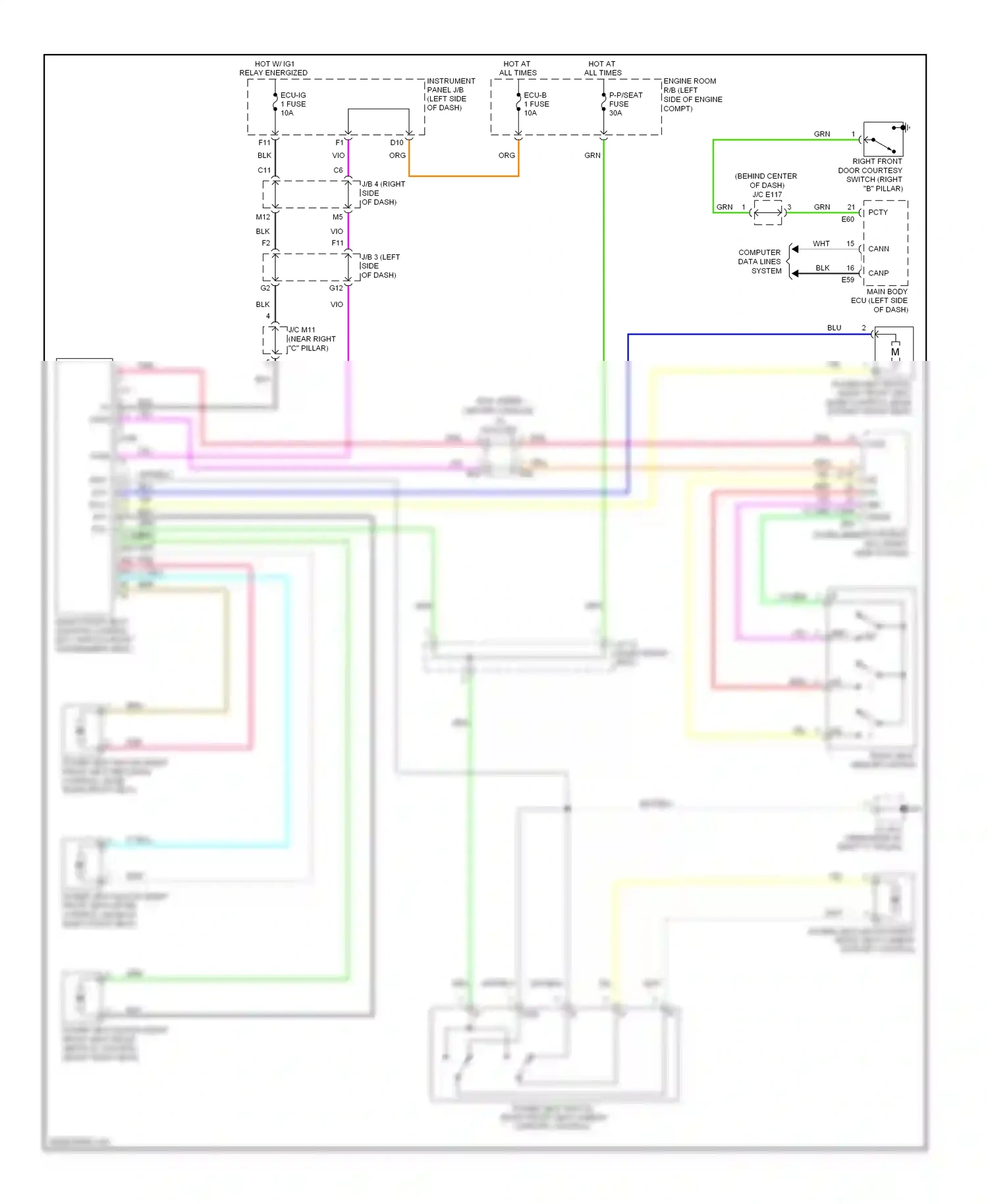 Wiring diagram vio for Lexus ES XV40 facelift (2009-2012) (36 of 65)