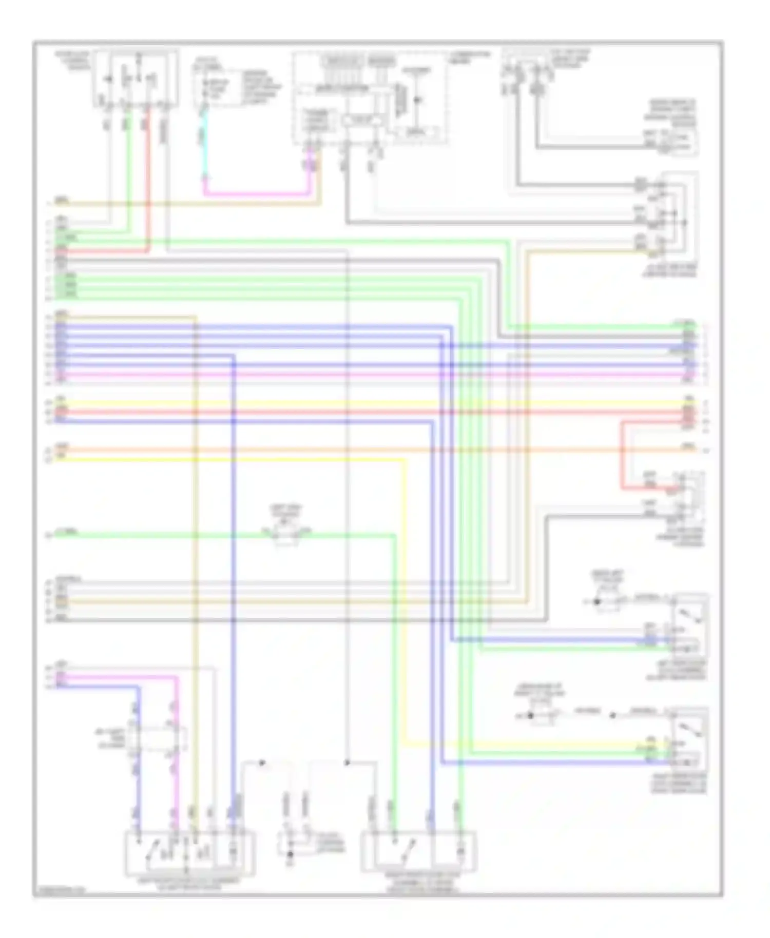ES Lexus XV40 (2006-2009): Forced entry circuit (2 of 5)