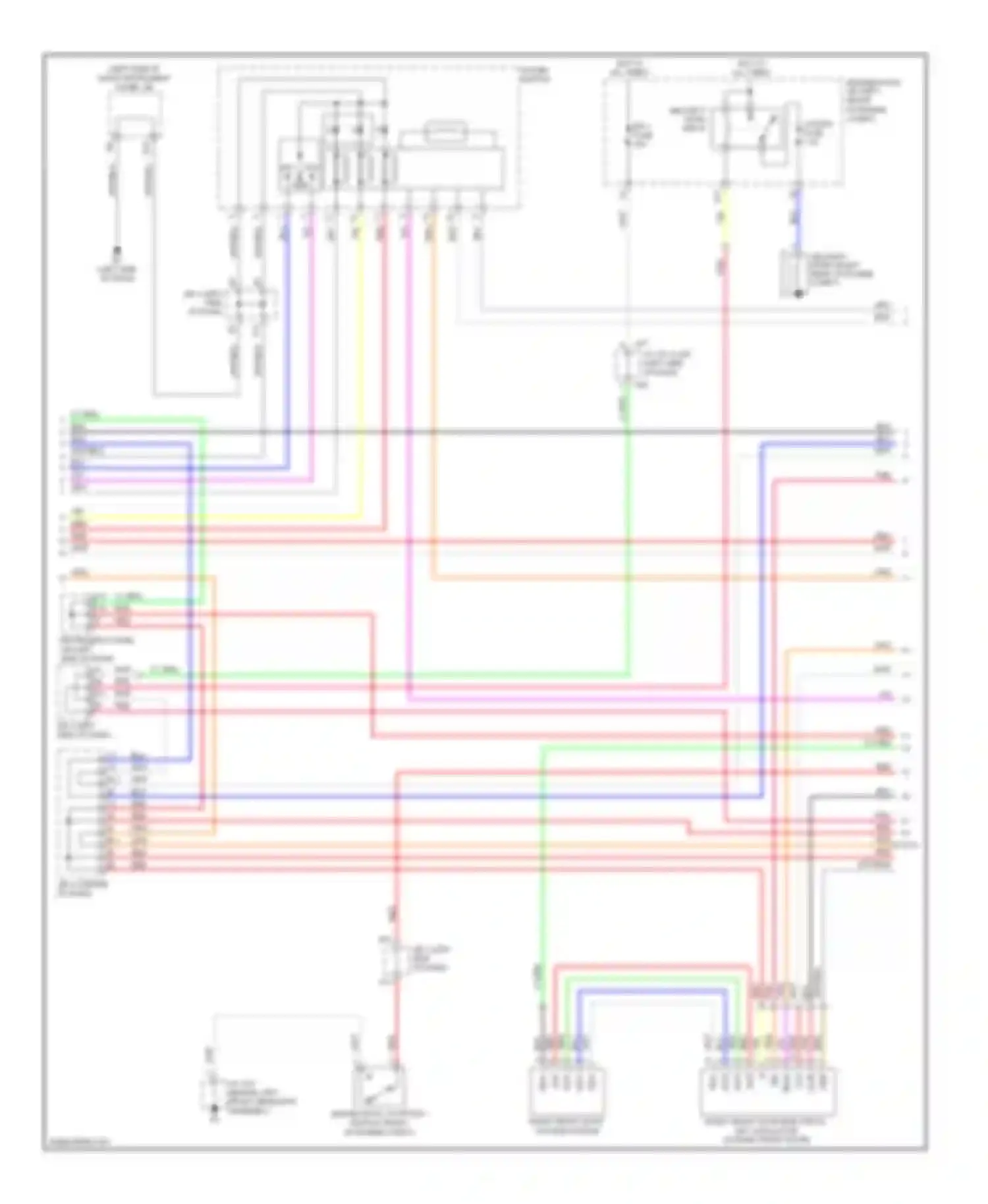 ES Lexus XV40 (2006-2009): Forced entry circuit (3 of 5)