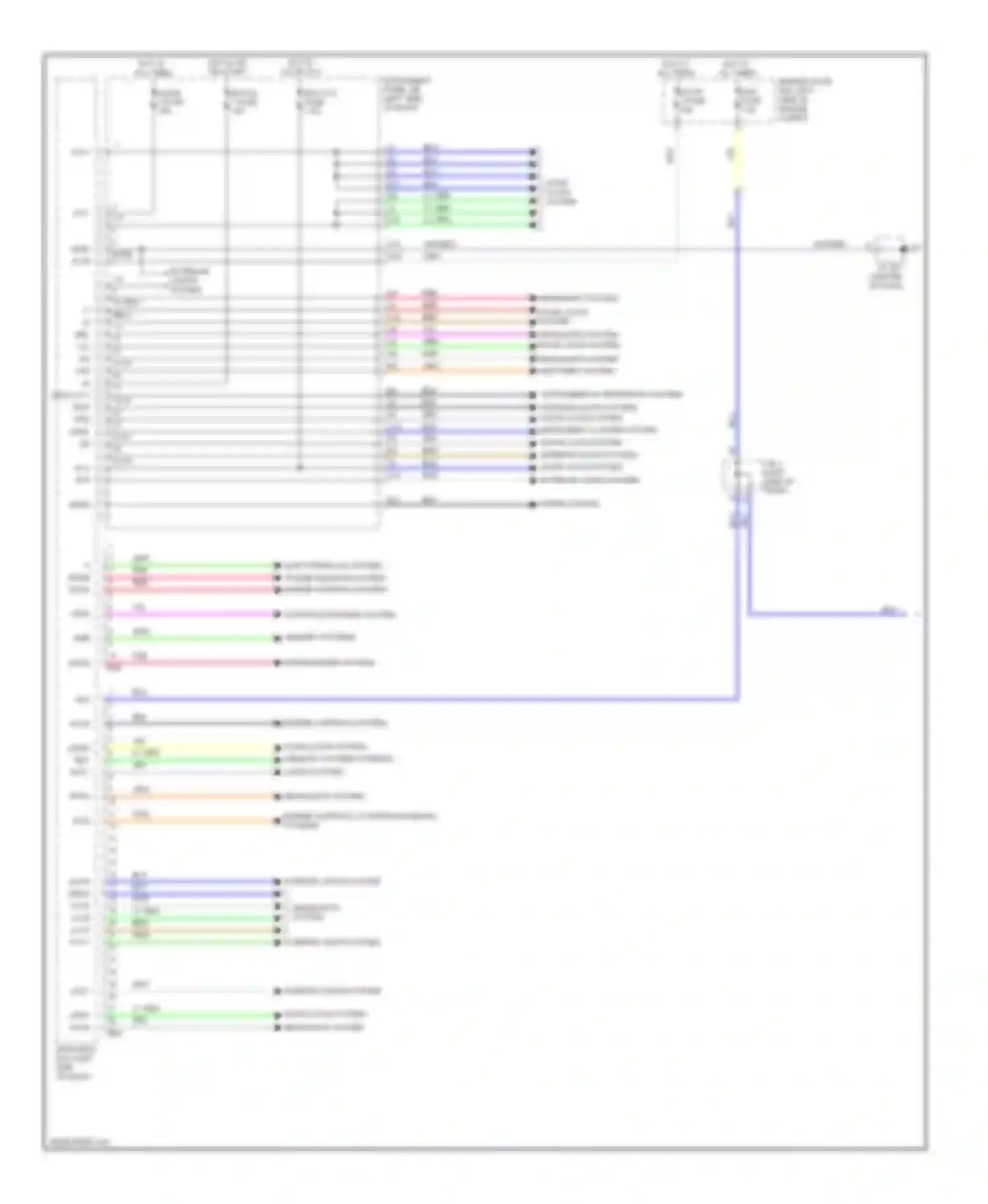ES Lexus XV40 (2006-2009): Body control modules circuit (1 of 2)