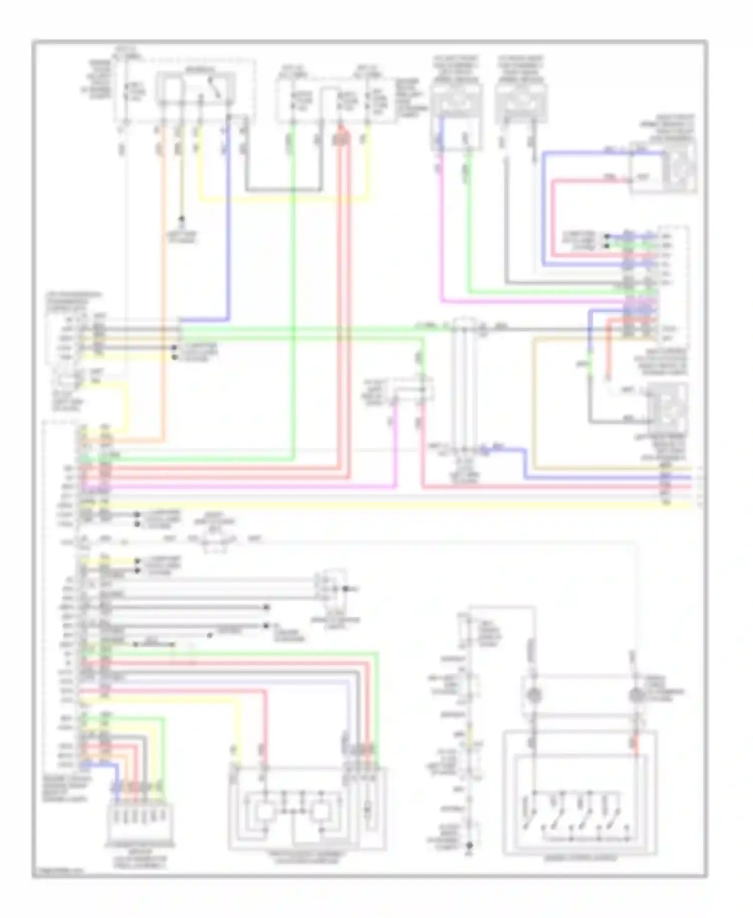 ES Lexus XV40 (2006-2009): Cruise control circuit, without dynamic radar controls (1 of 2)