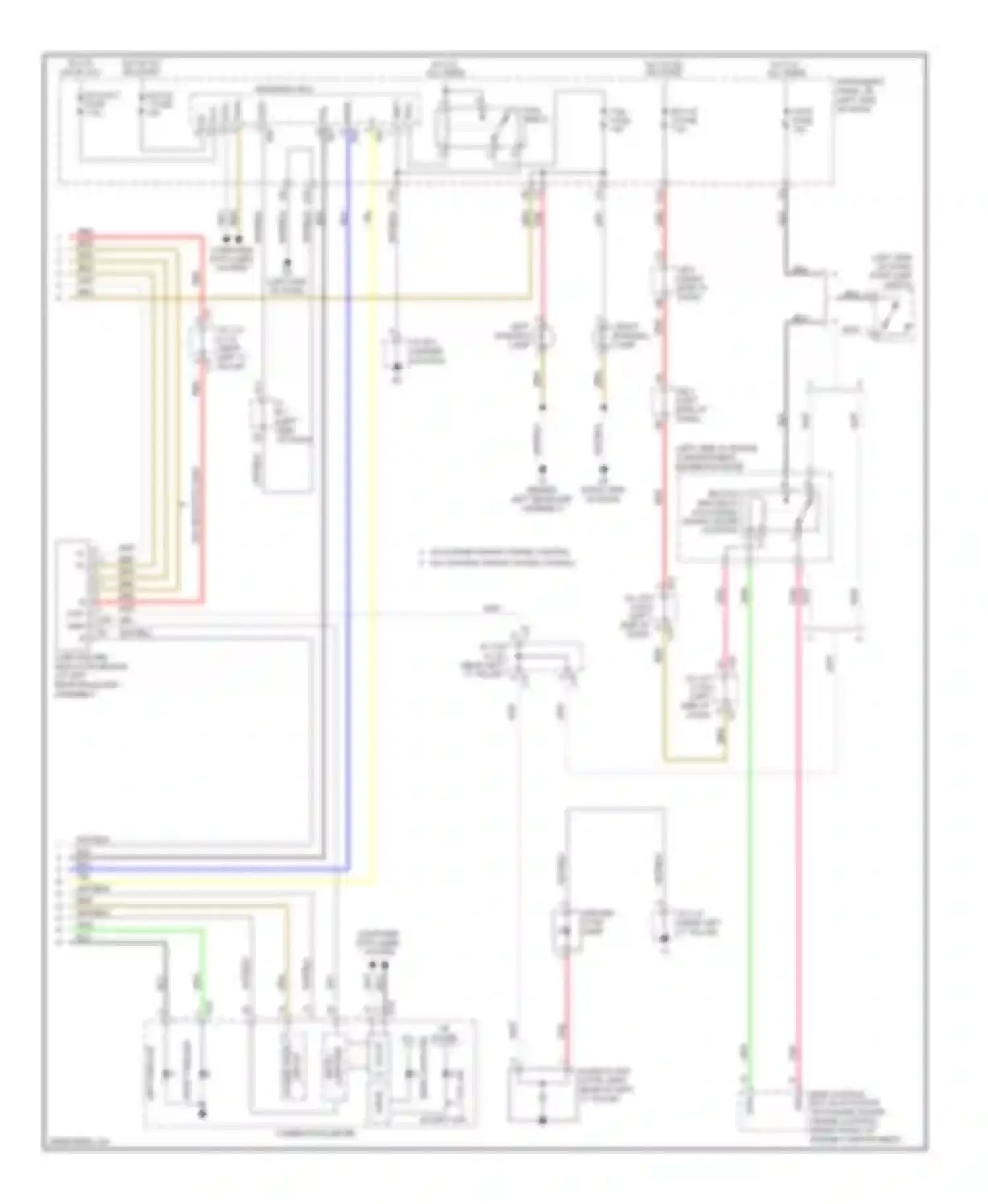 ES Lexus XV40 (2006-2009): Exterior lamps circuit (2 of 2)