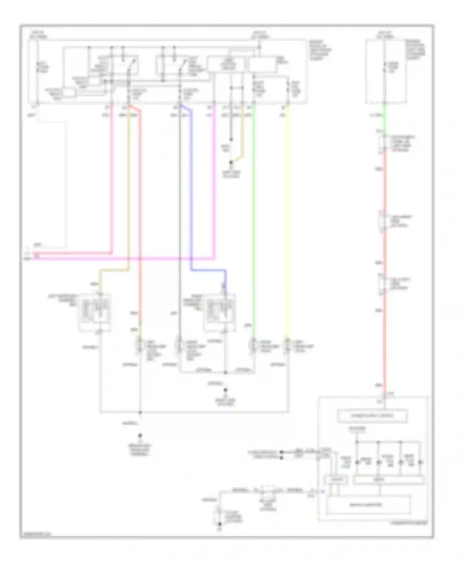 ES Lexus XV40 (2006-2009): Headlamps circuit (2 of 2)