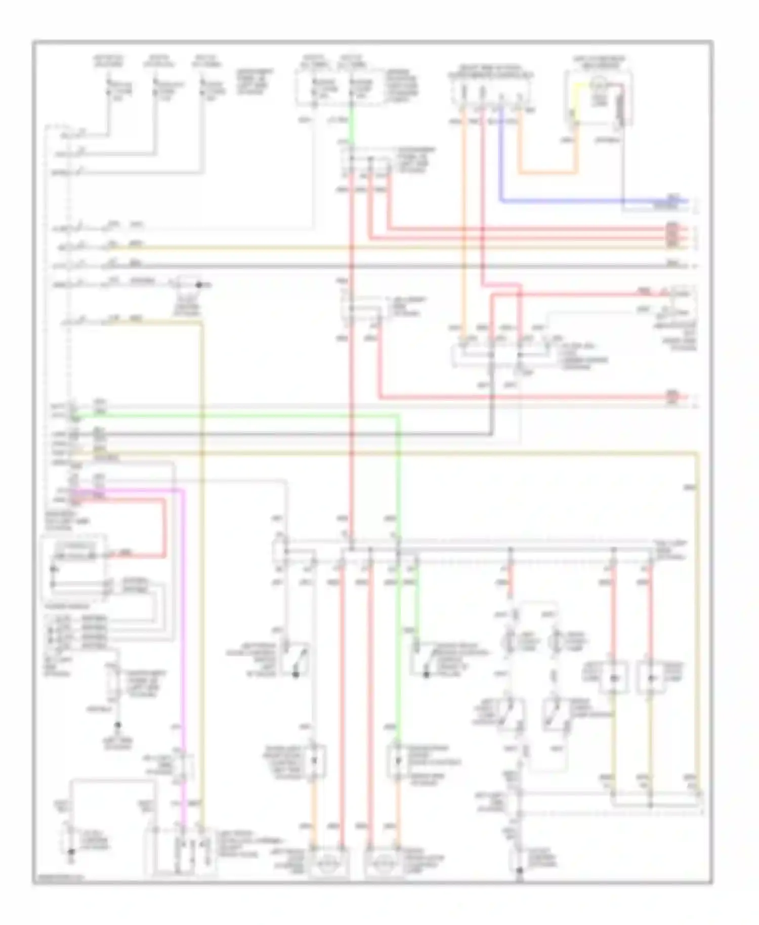 ES Lexus XV40 (2006-2009): Courtesy lamps circuit (1 of 2)