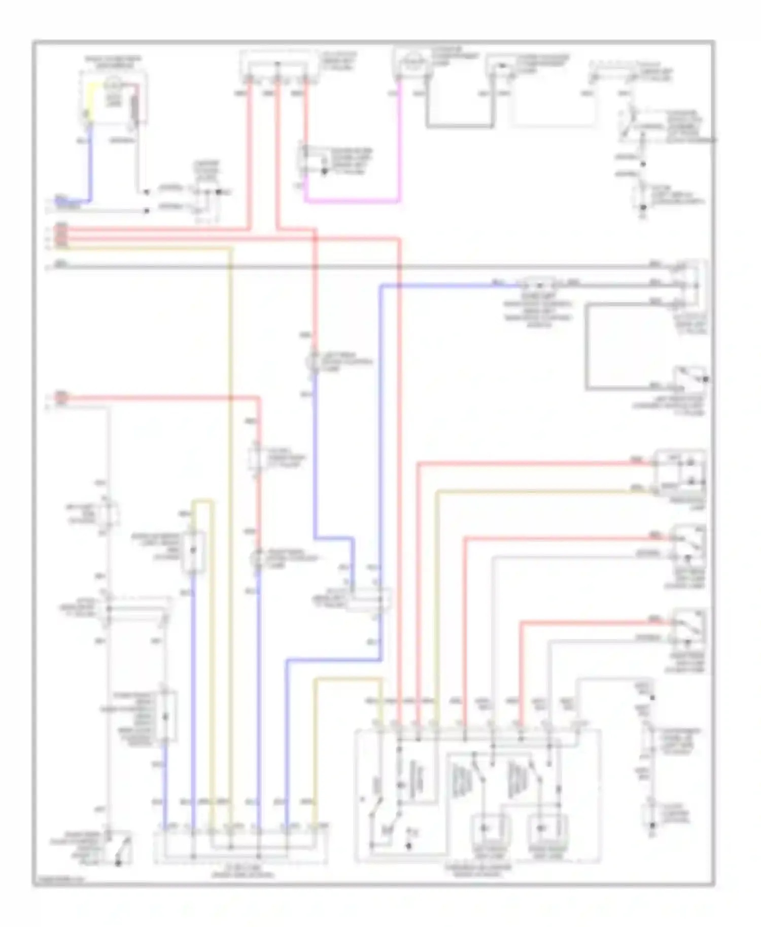 ES Lexus XV40 (2006-2009): Courtesy lamps circuit (2 of 2)