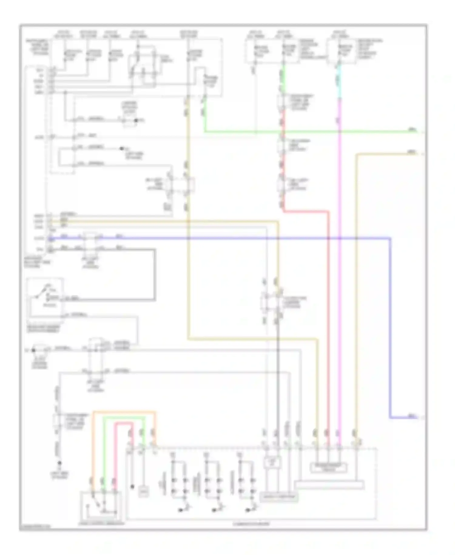 ES Lexus XV40 (2006-2009): Instrument illumination circuit (1 of 2)