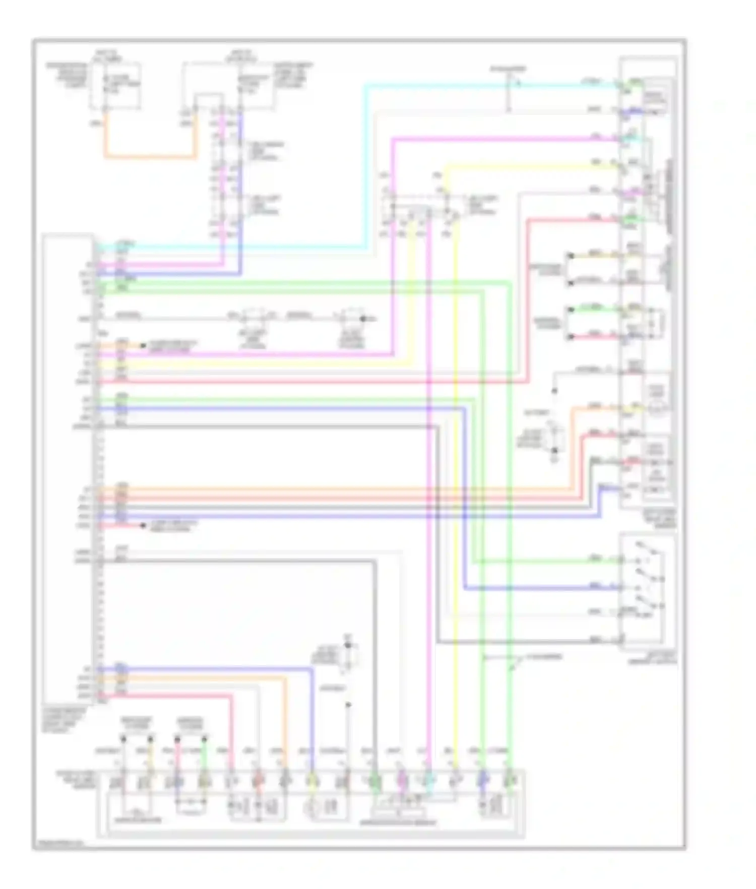 ES Lexus XV40 (2006-2009): Memory mirrors circuit (1 of 2)