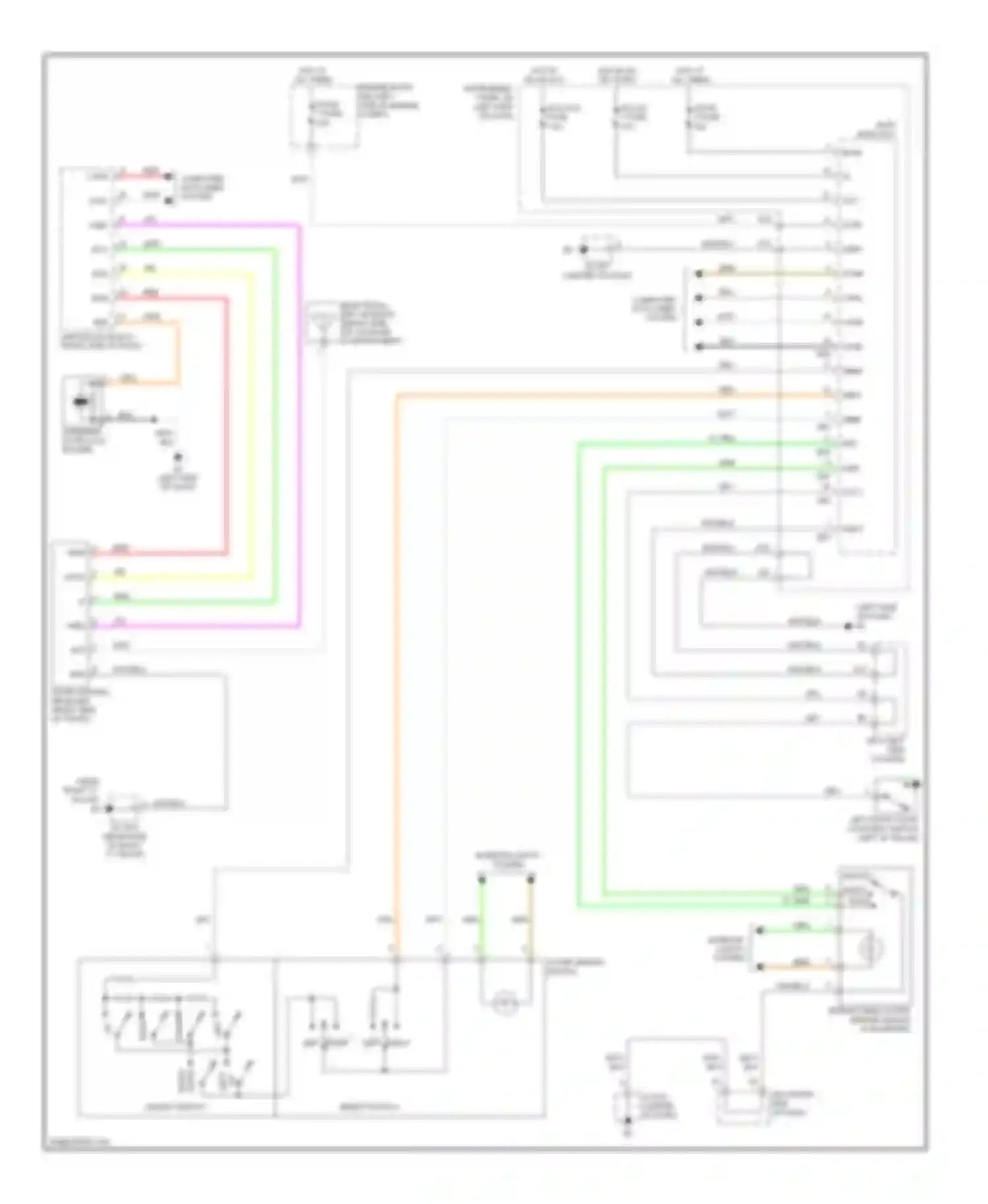 ES Lexus XV40 (2006-2009): Memory mirrors circuit (2 of 2)