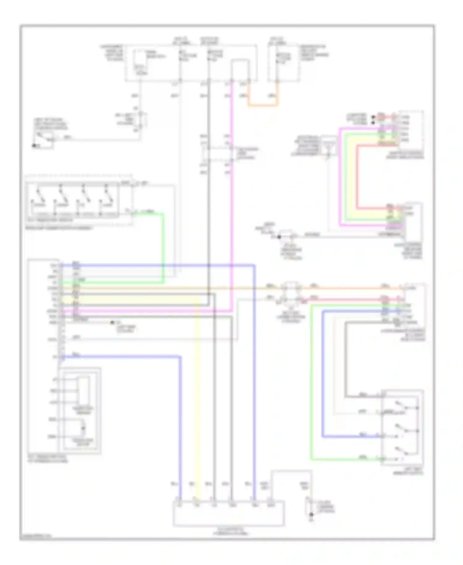 ES Lexus XV40 (2006-2009): Memory power tilt & power telescopic circuit