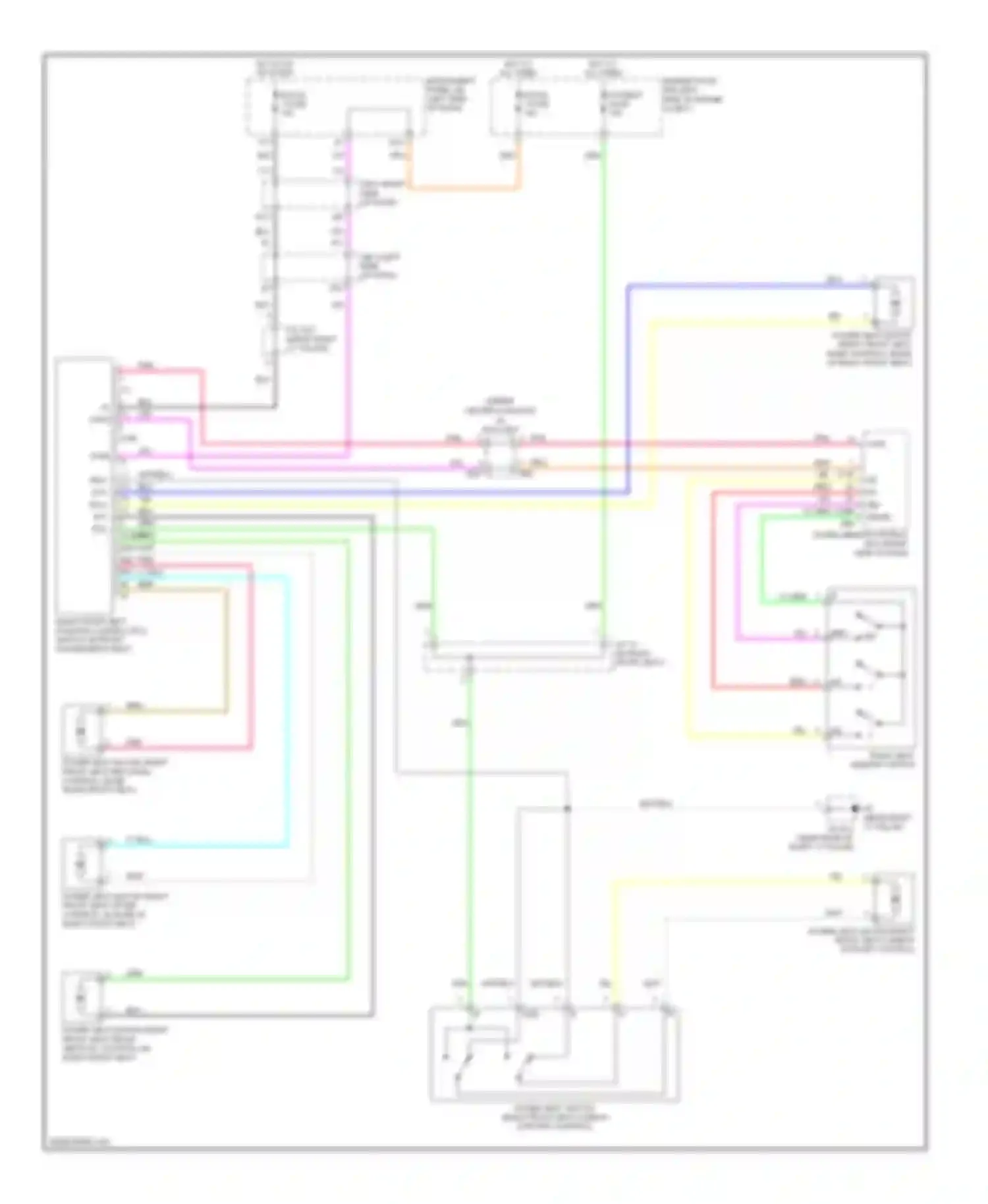 ES Lexus XV40 (2006-2009): Passenger"s memory seat circuit