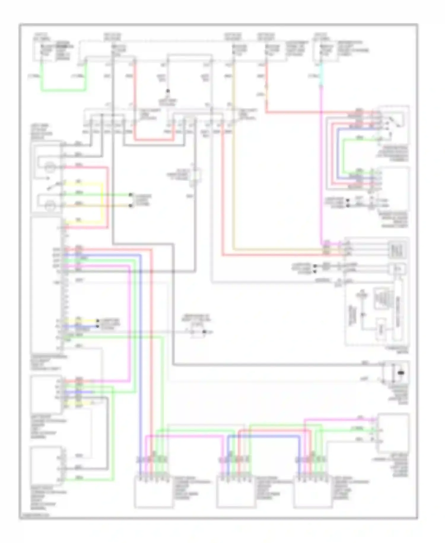 ES Lexus XV40 (2006-2009): Rear sonar circuit