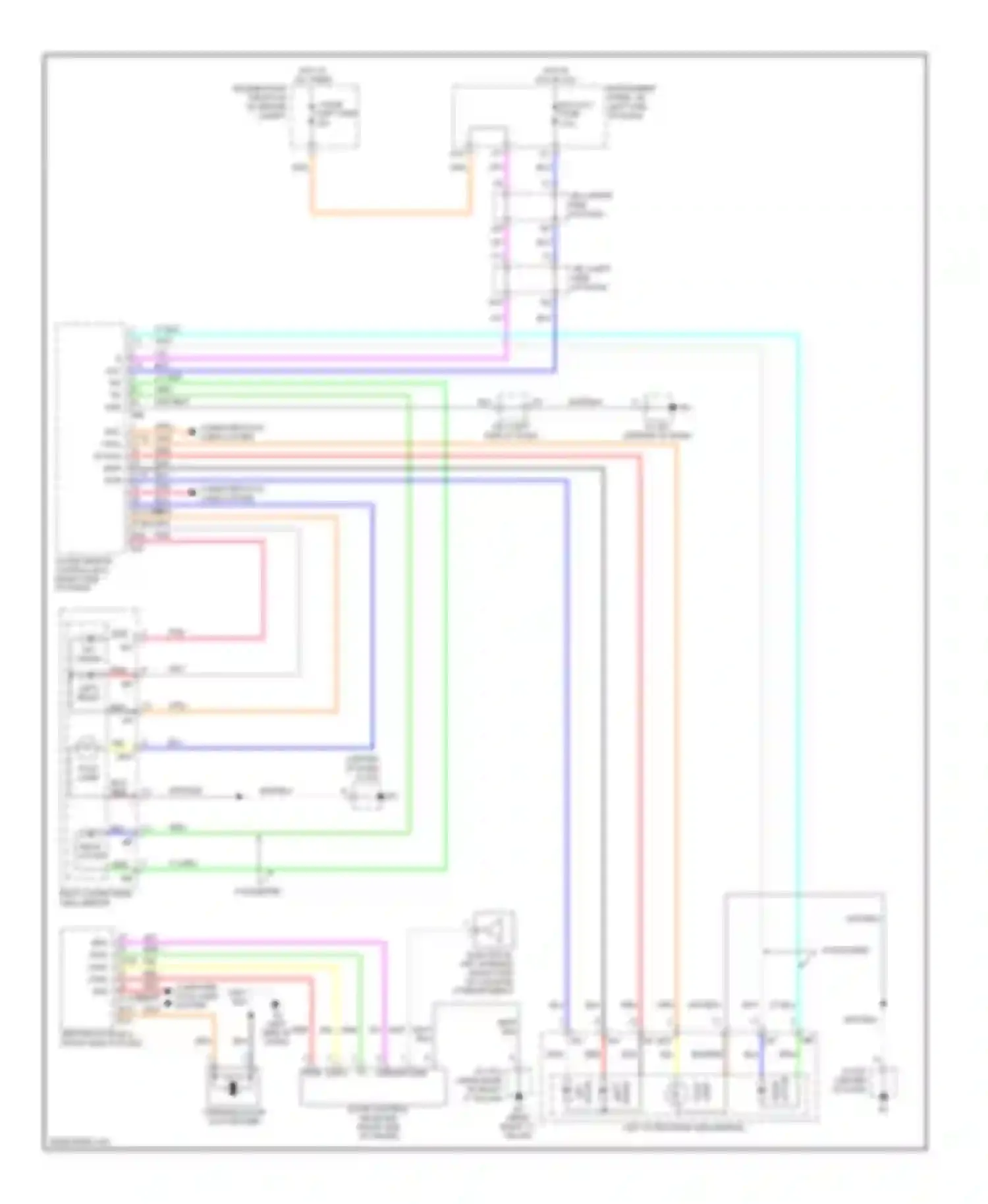 ES Lexus XV40 (2006-2009): Power mirror circuit (1 of 2)