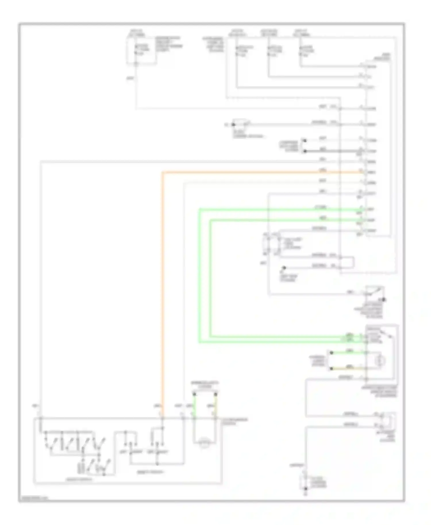 ES Lexus XV40 (2006-2009): Power mirror circuit (2 of 2)