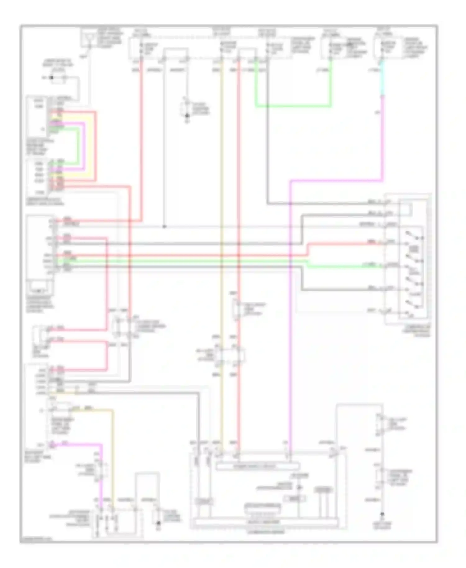 ES Lexus XV40 (2006-2009): Power top/sunroof circuit