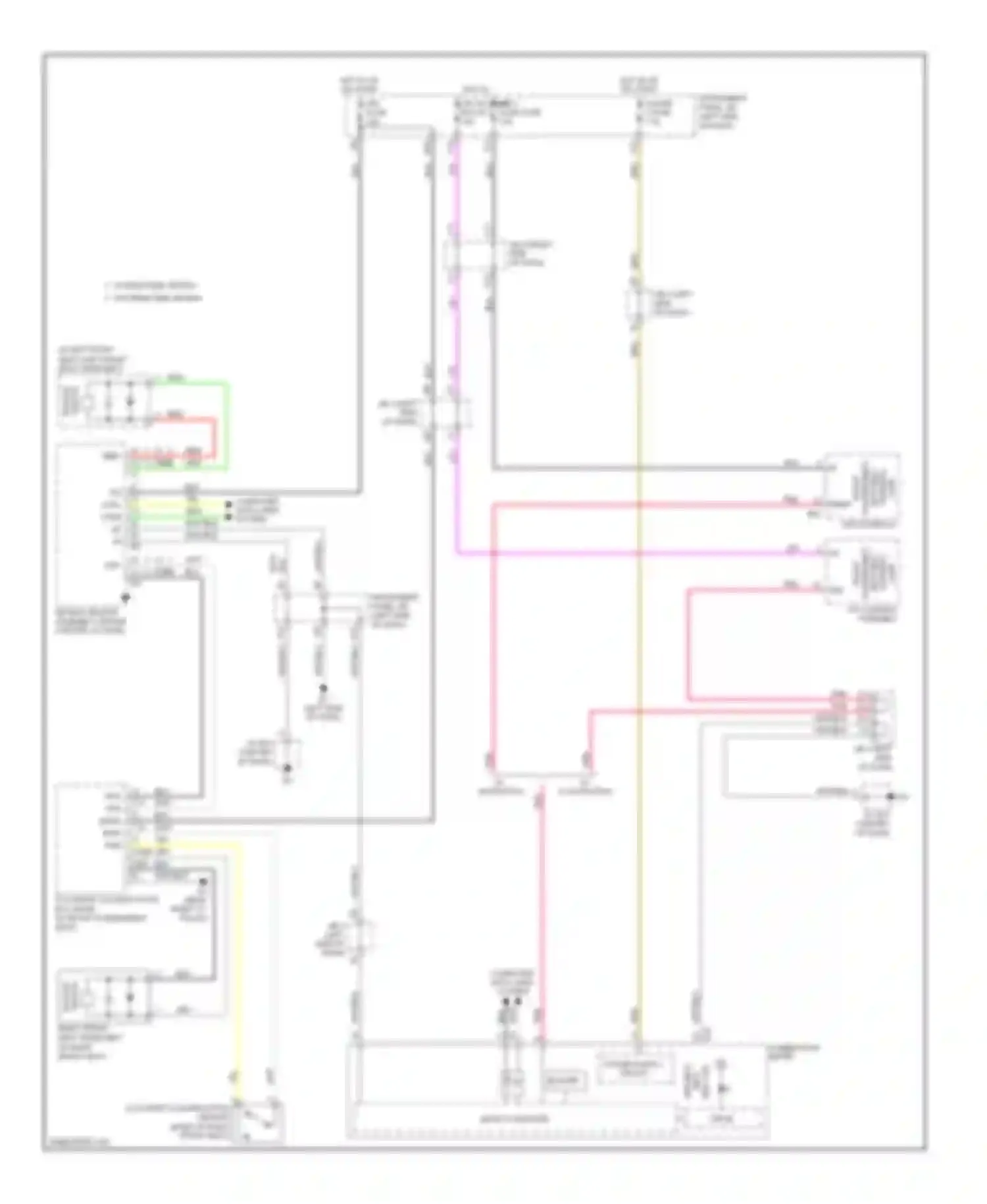 ES Lexus XV40 (2006-2009): Seat belt warning circuit