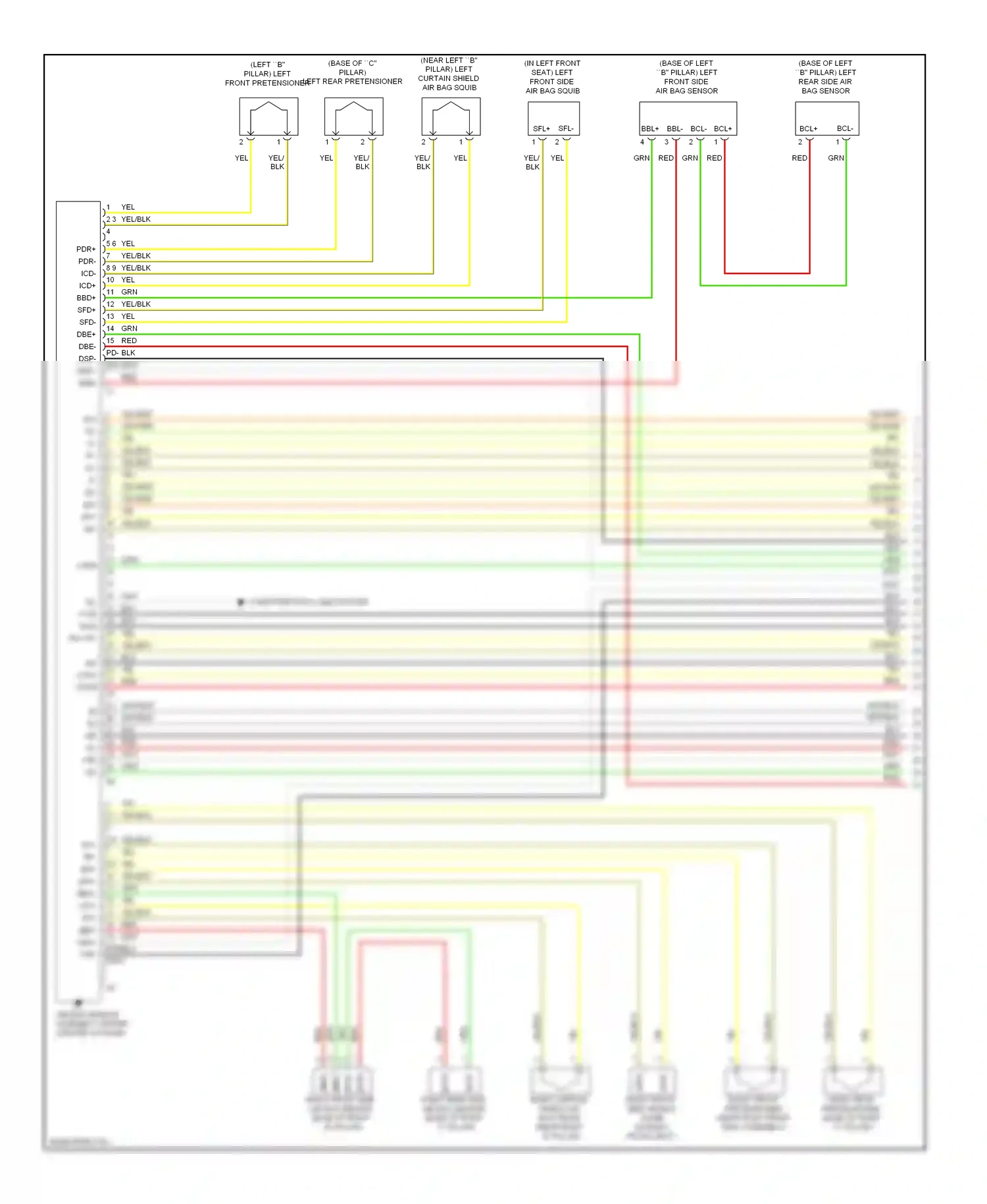 Wiring diagram bbl+ bcl- bcl+ bbl- for Lexus ES XV40 (2006-2009) (1 of 1)