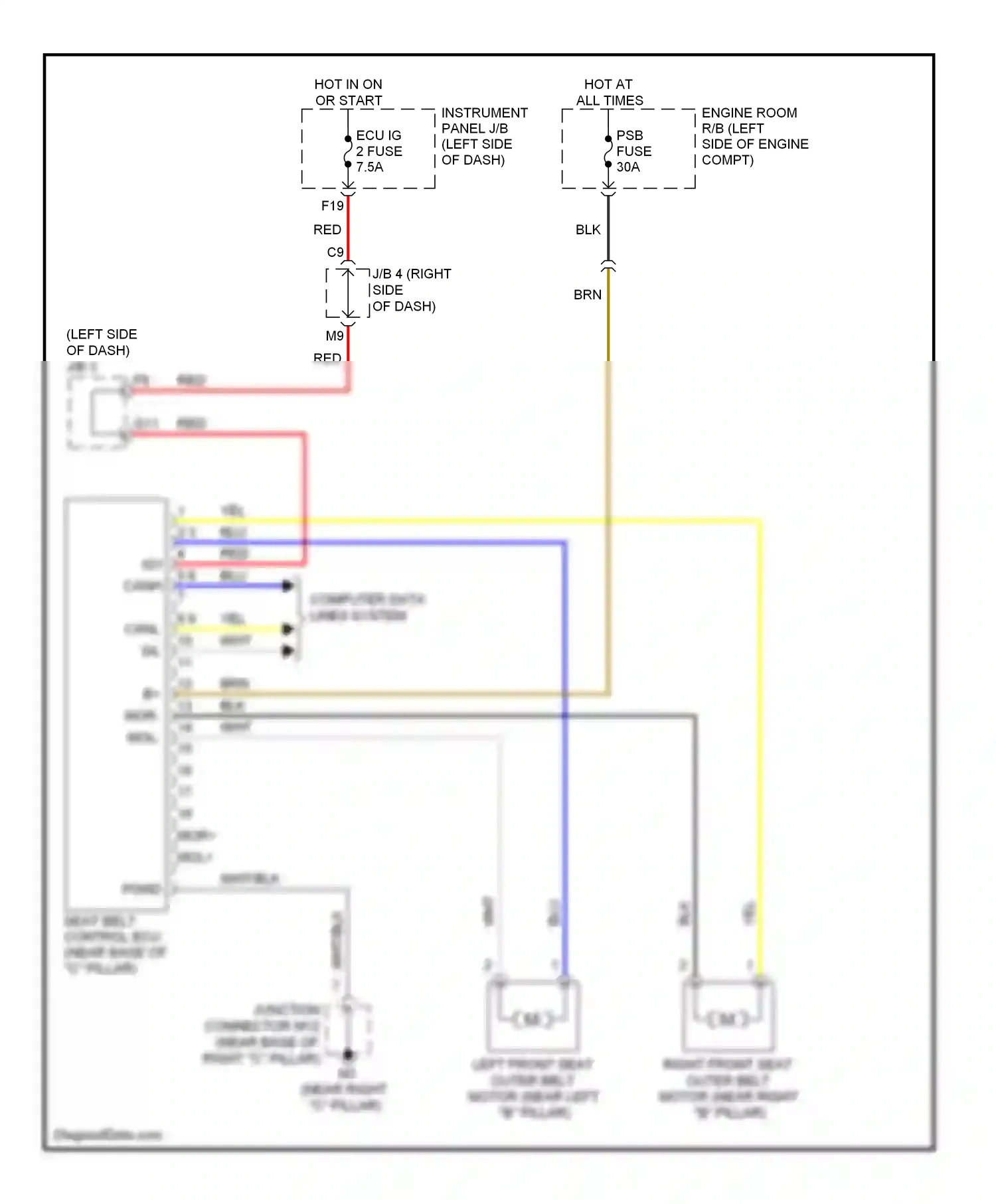 Wiring diagram blk for Lexus ES XV40 (2006-2009) (73 of 87)