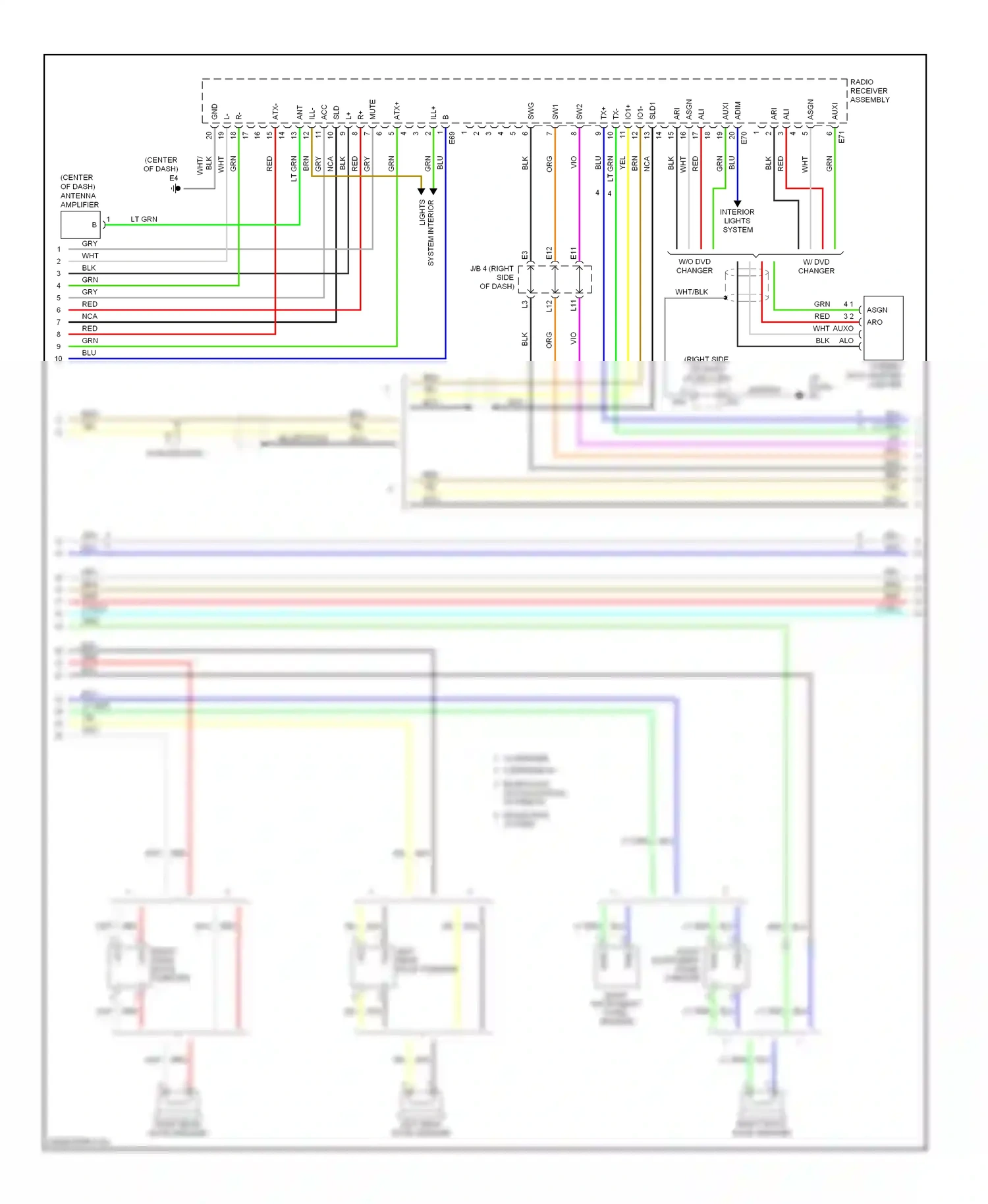 Lexus ES XV40 (2006-2009) bluetooth wiring diagram  (1 of 1)