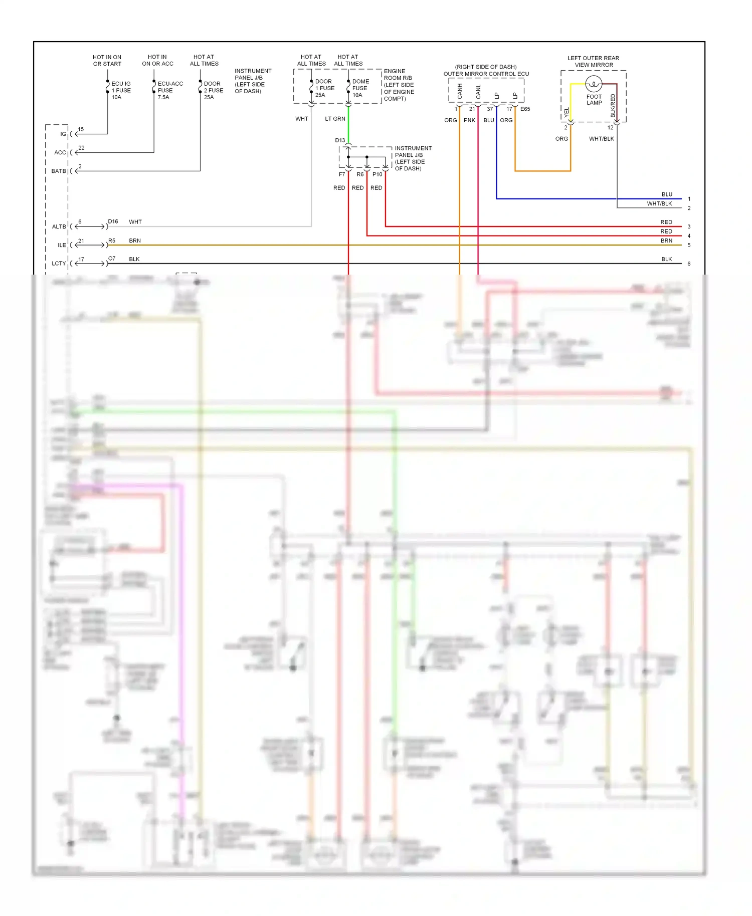 Wiring diagram brn for Lexus ES XV40 (2006-2009) (32 of 81)