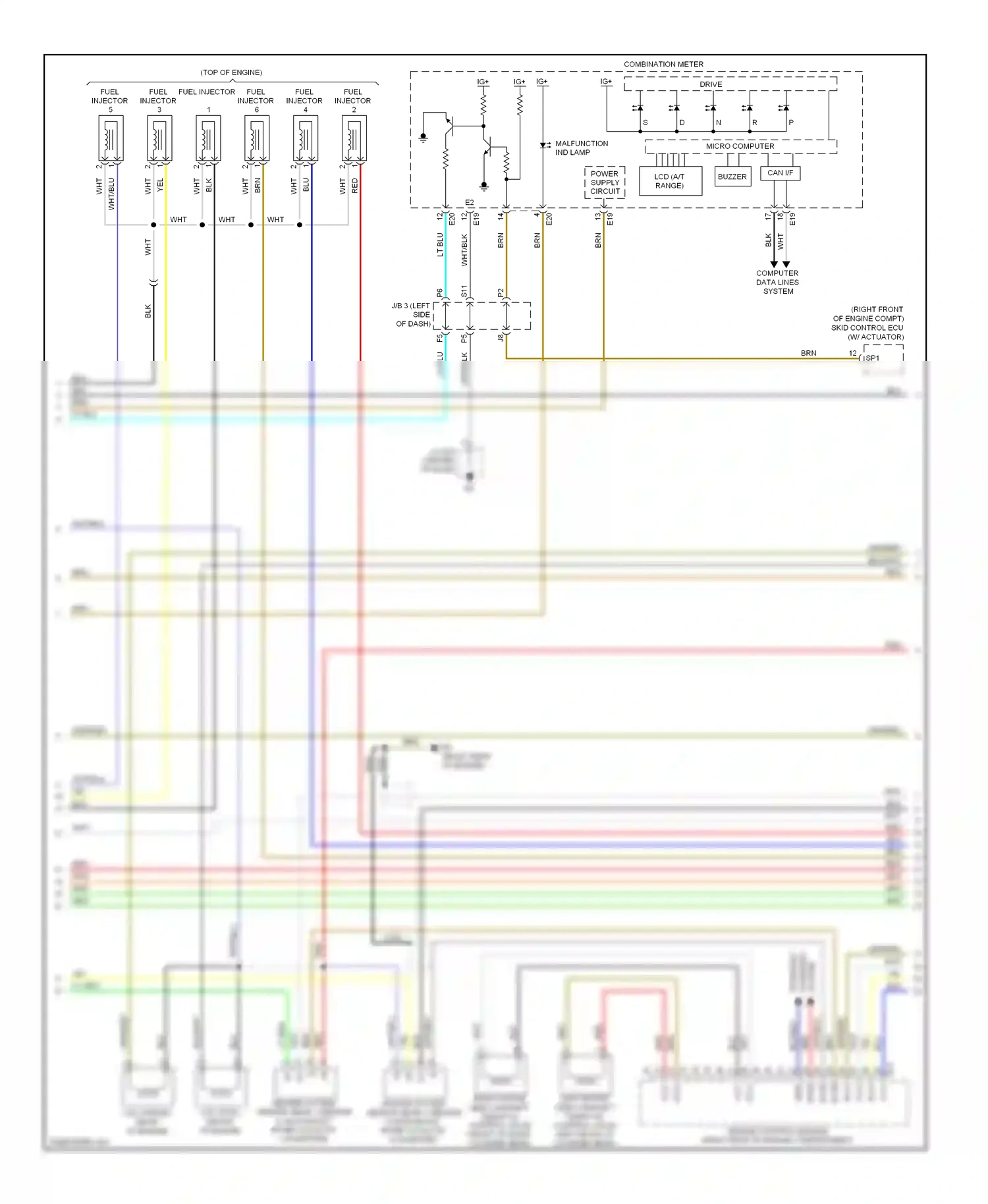 Wiring diagram drive ic for Lexus ES XV40 (2006-2009) (10 of 15)