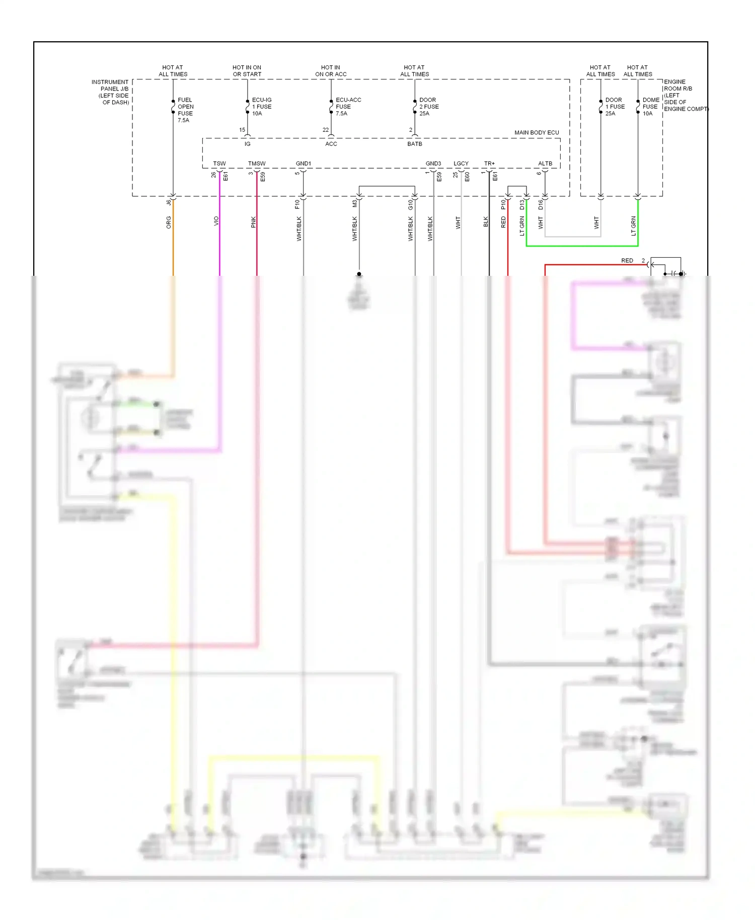 Wiring diagram grn for Lexus ES XV40 (2006-2009) (75 of 75)