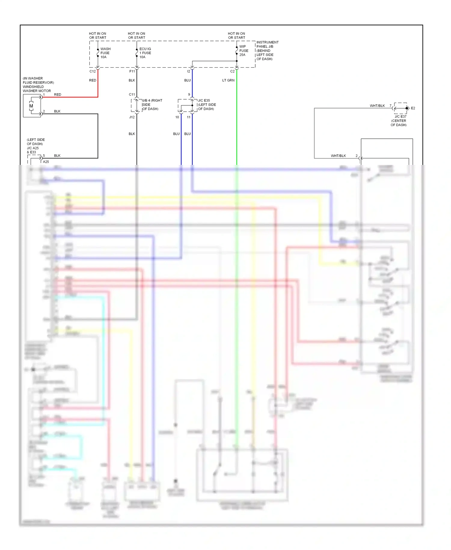 Wiring diagram high low for Lexus ES XV40 (2006-2009) (1 of 1)