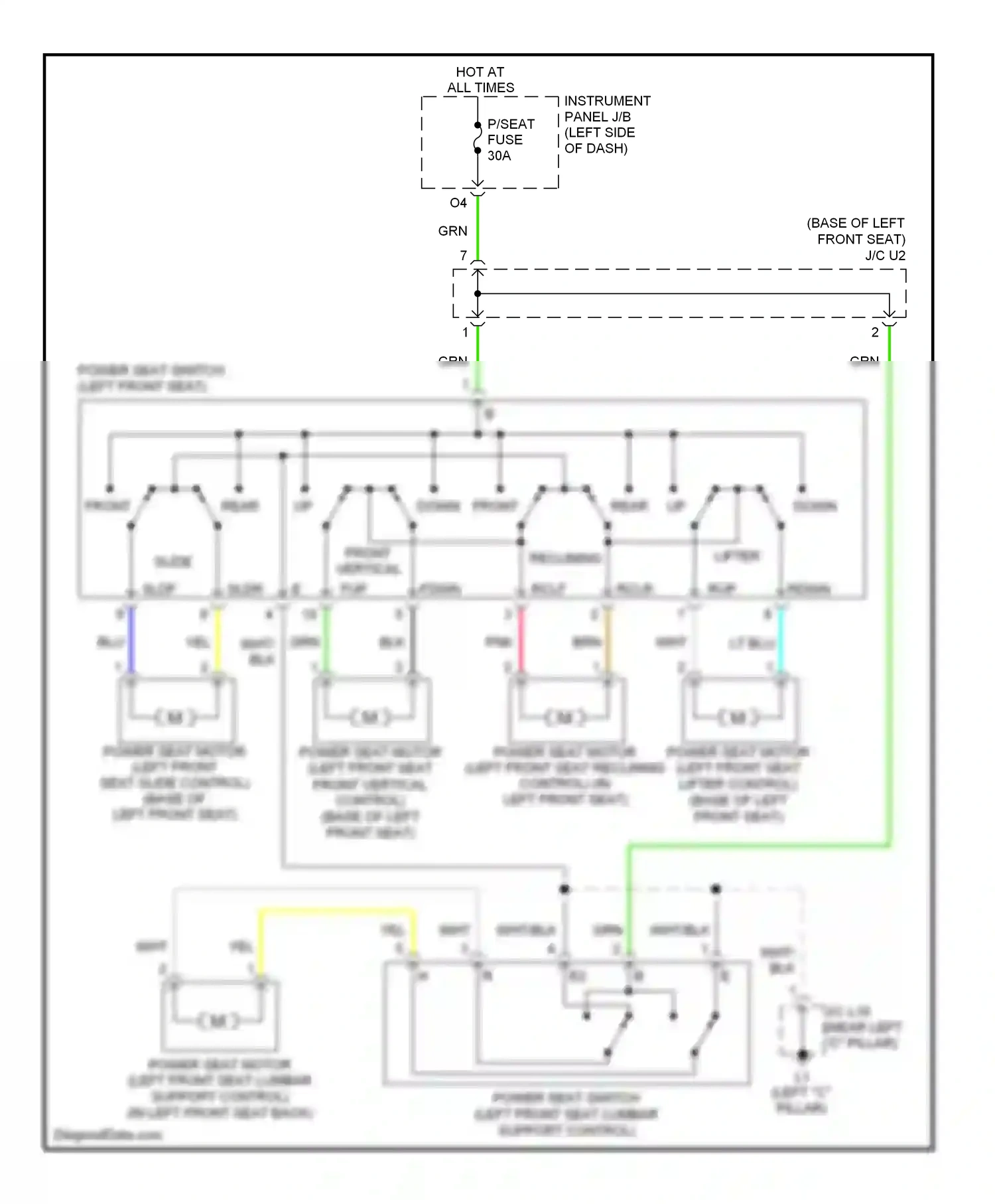 Wiring diagram lt blu for Lexus ES XV40 (2006-2009) (21 of 36)