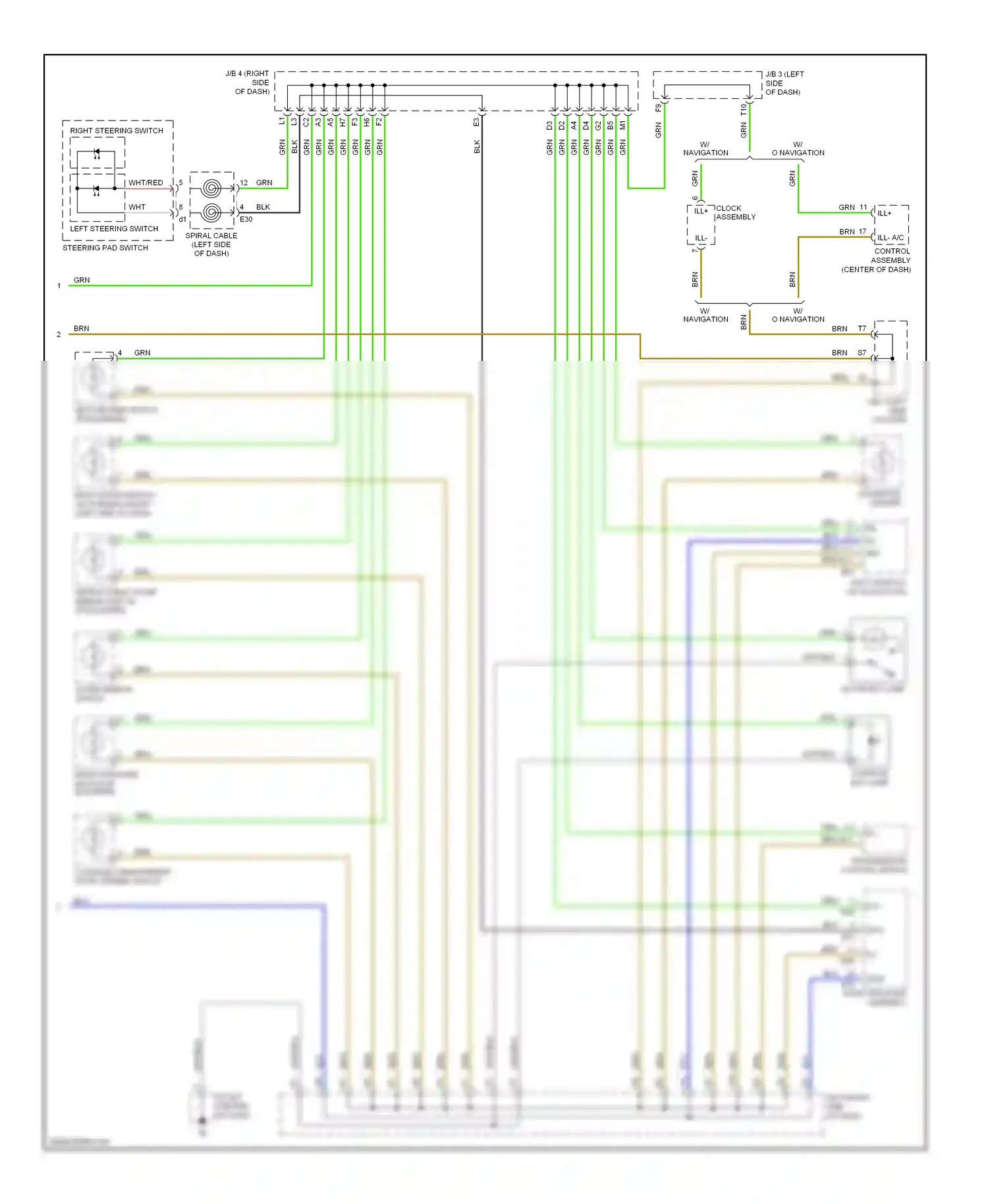 Lexus ES XV40 (2006-2009) multi-display (w/ navigation) wiring diagram  (4 of 4)