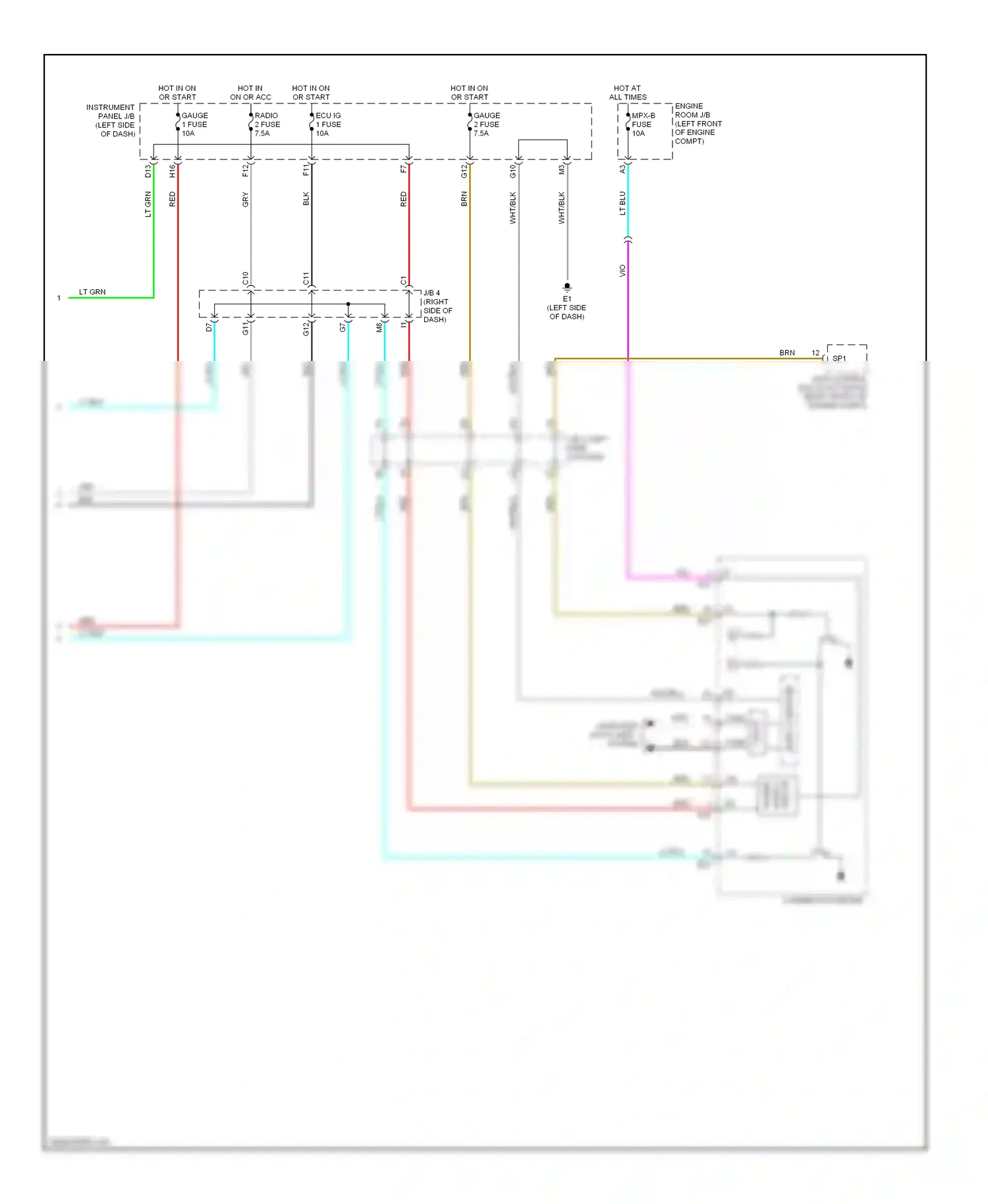 Wiring diagram red for Lexus ES XV40 (2006-2009) (42 of 78)
