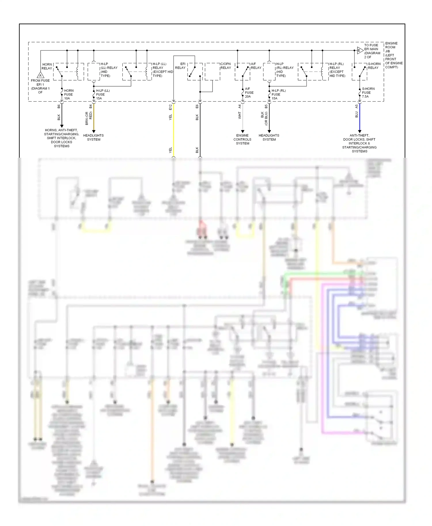 Wiring diagram red for Lexus ES XV40 (2006-2009) (44 of 78)