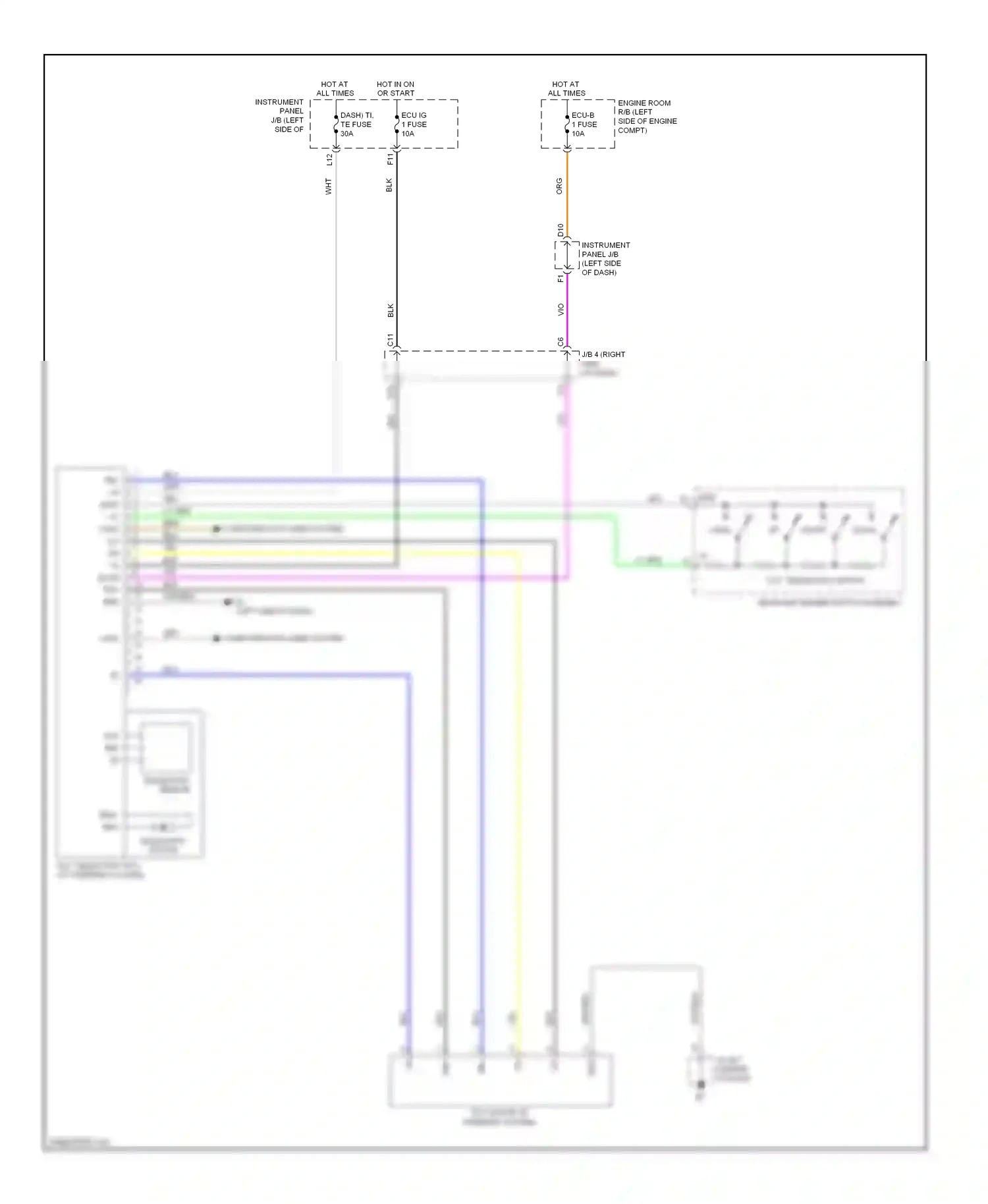 Wiring diagram vce tes for Lexus ES XV40 (2006-2009) (1 of 1)