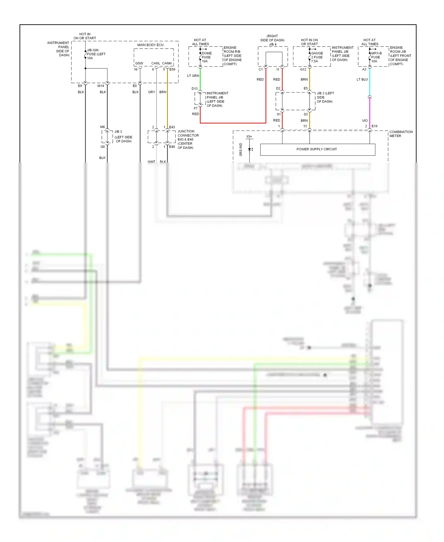 Wiring diagram vps gps for Lexus ES XV40 (2006-2009) (1 of 1)
