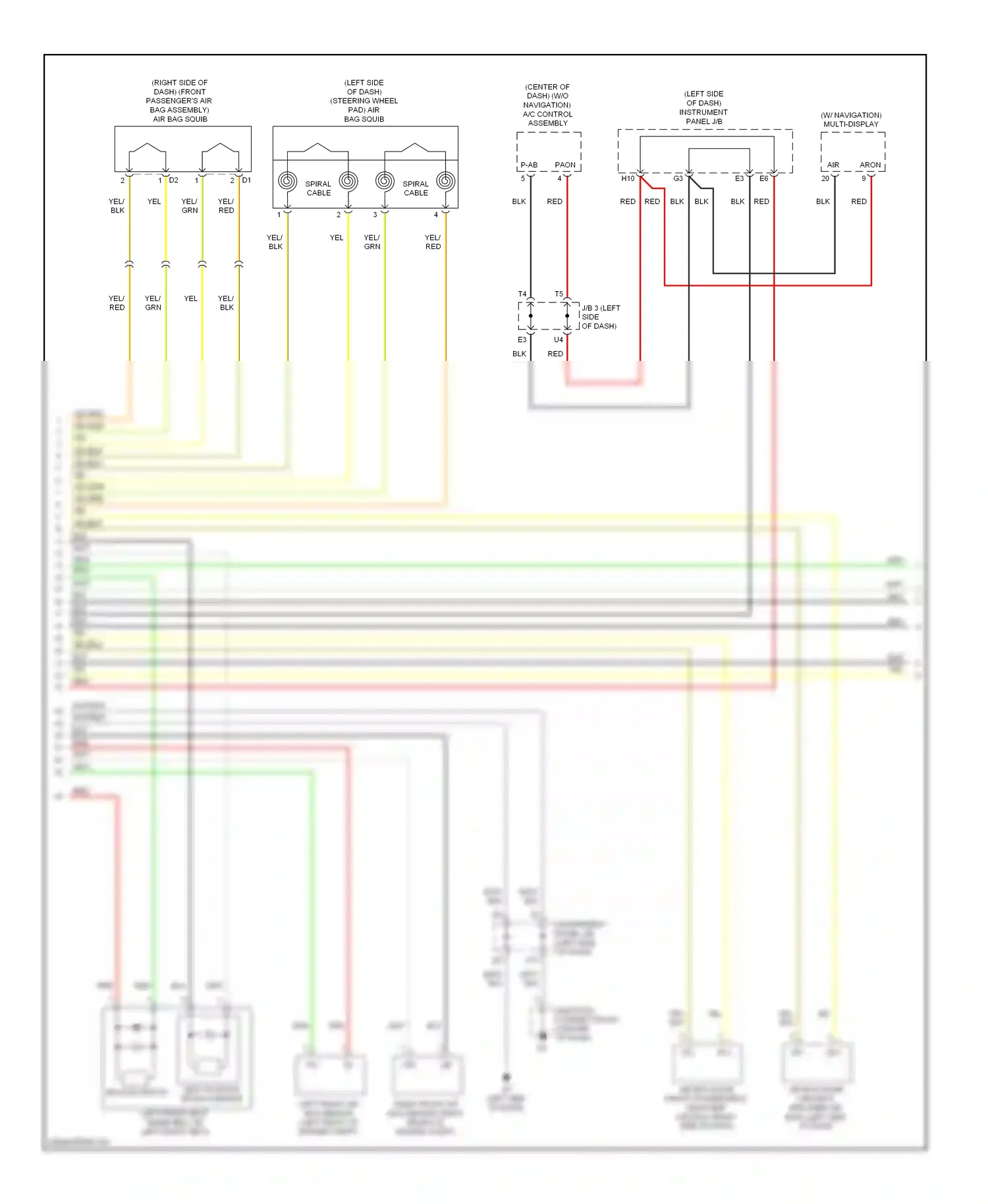 Lexus ES XV40 (2006-2009) (w/ navigation) multi-display wiring diagram  (2 of 3)
