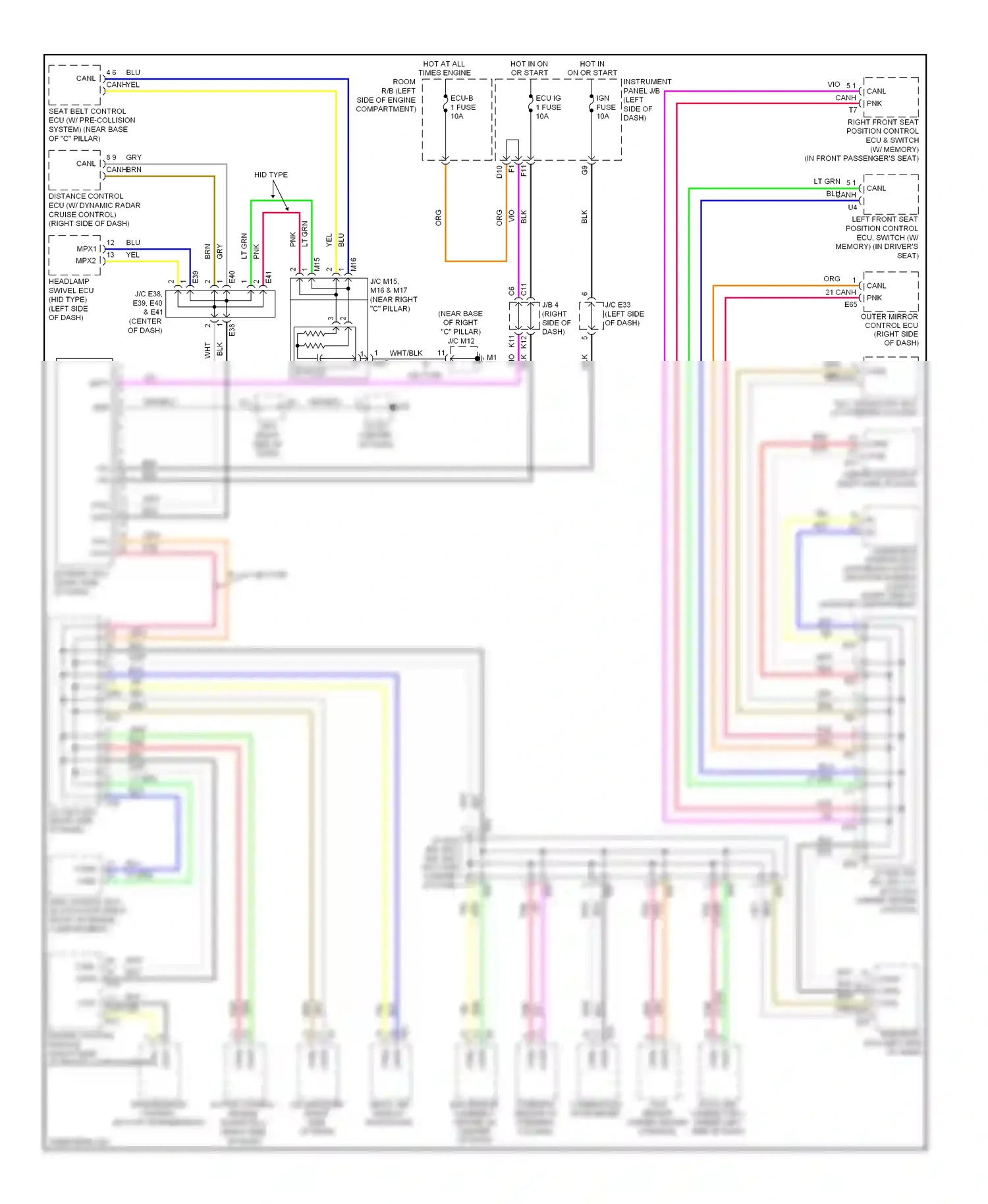 Wiring diagram wht for Lexus ES XV40 (2006-2009) (19 of 87)