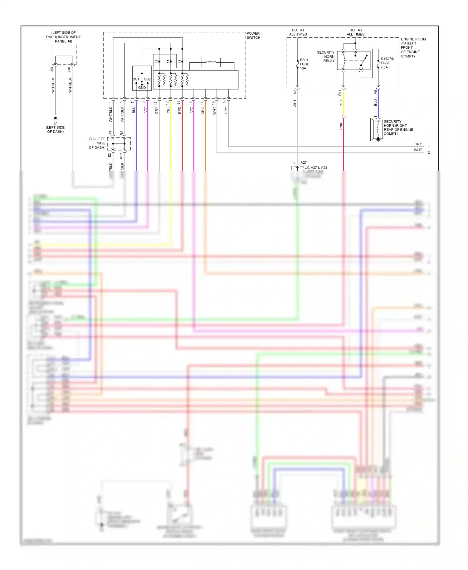 Wiring diagram wht/blk for Lexus ES XV40 (2006-2009) (7 of 86)