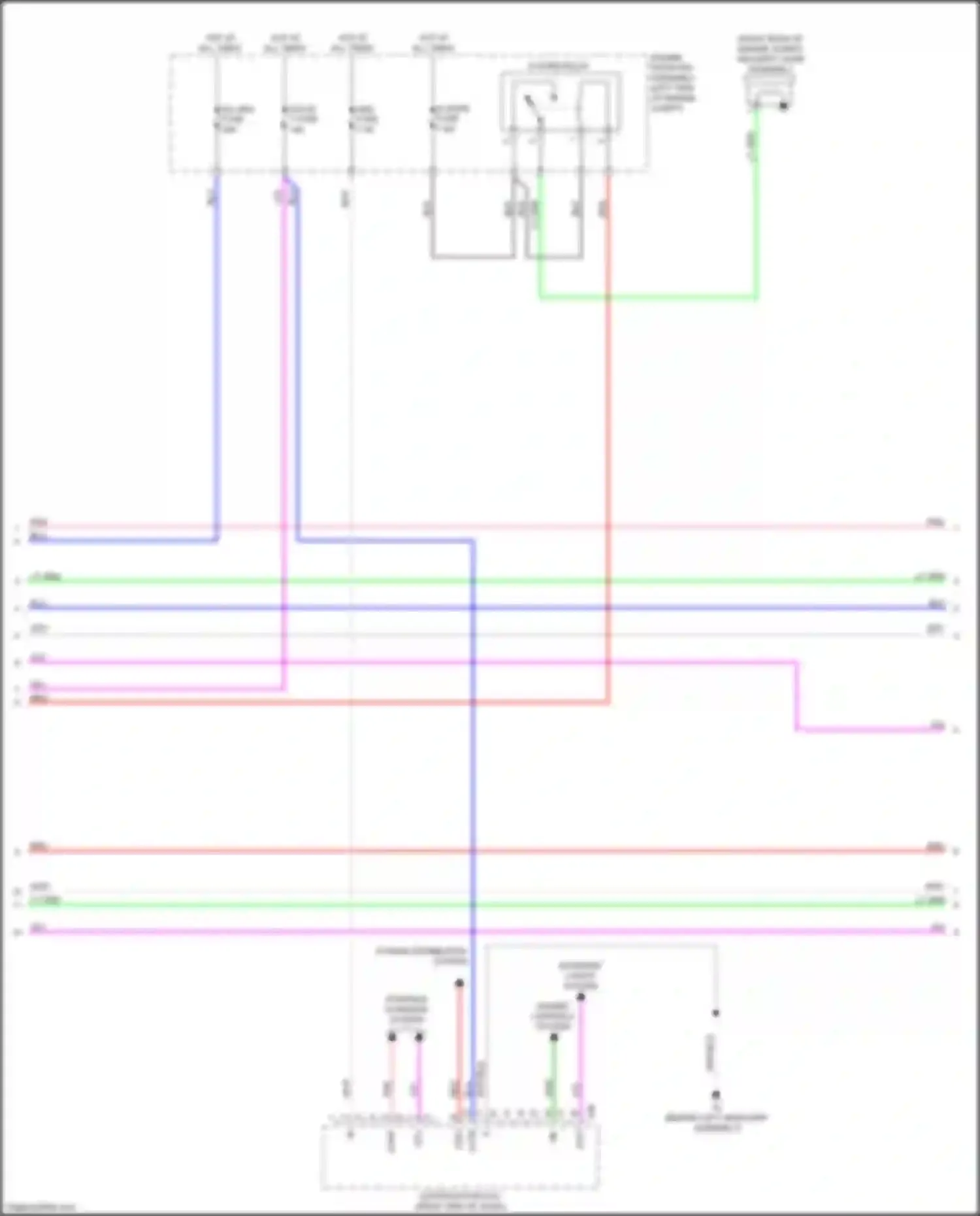 ES Lexus XV60 facelift (2015-2018): Forced entry circuit (5 of 7)