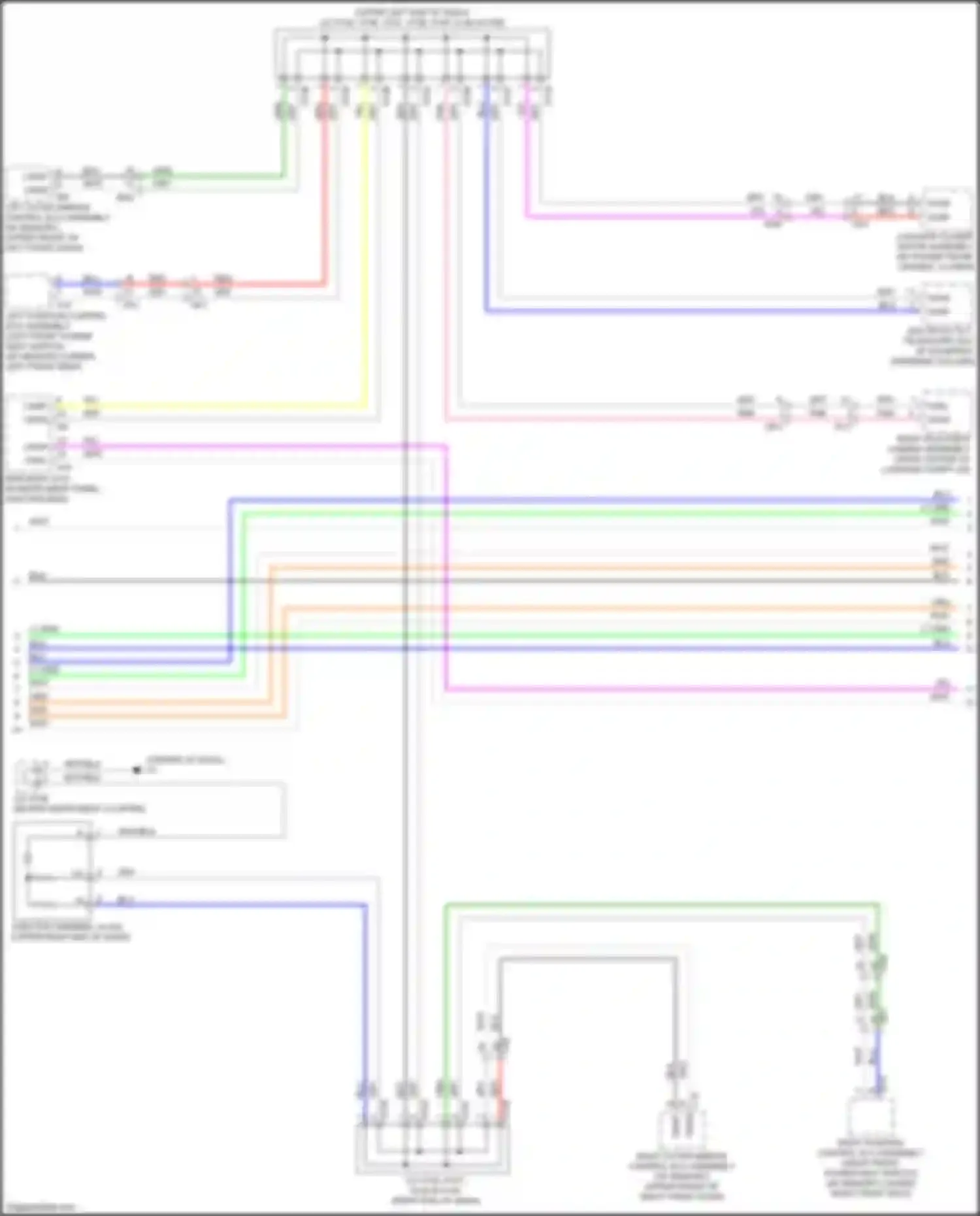 ES Lexus XV60 facelift (2015-2018): High/low bus circuit (2 of 4)